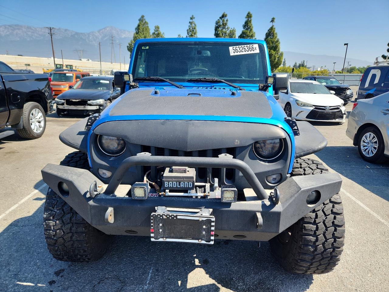 2015 Jeep Wrangler Unlimited Sport Синий vin: 1C4HJWDG6FL635841