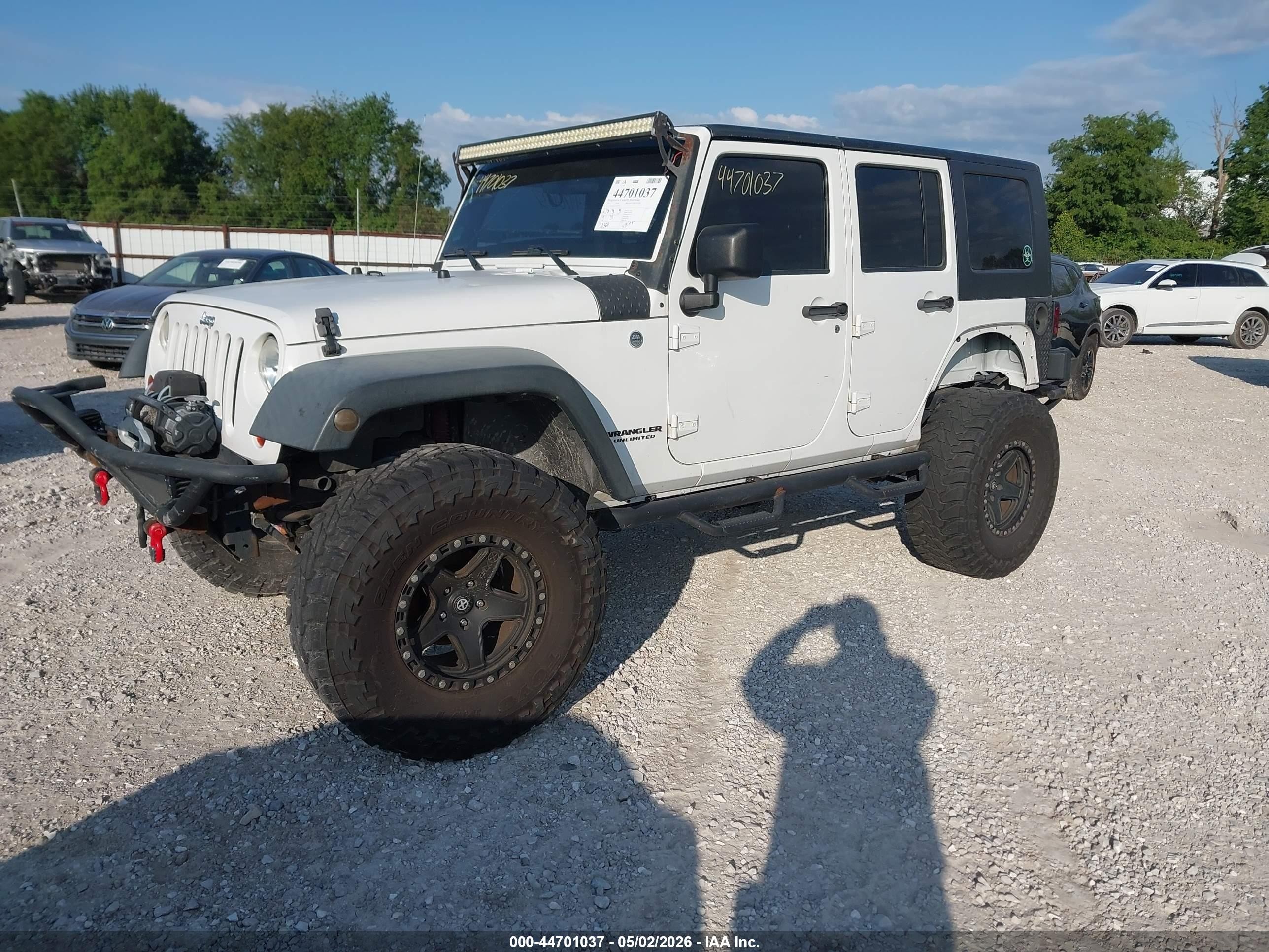 2012 Jeep Wrangler Unlimited Sport Белый vin: 1C4HJWDG7CL140799