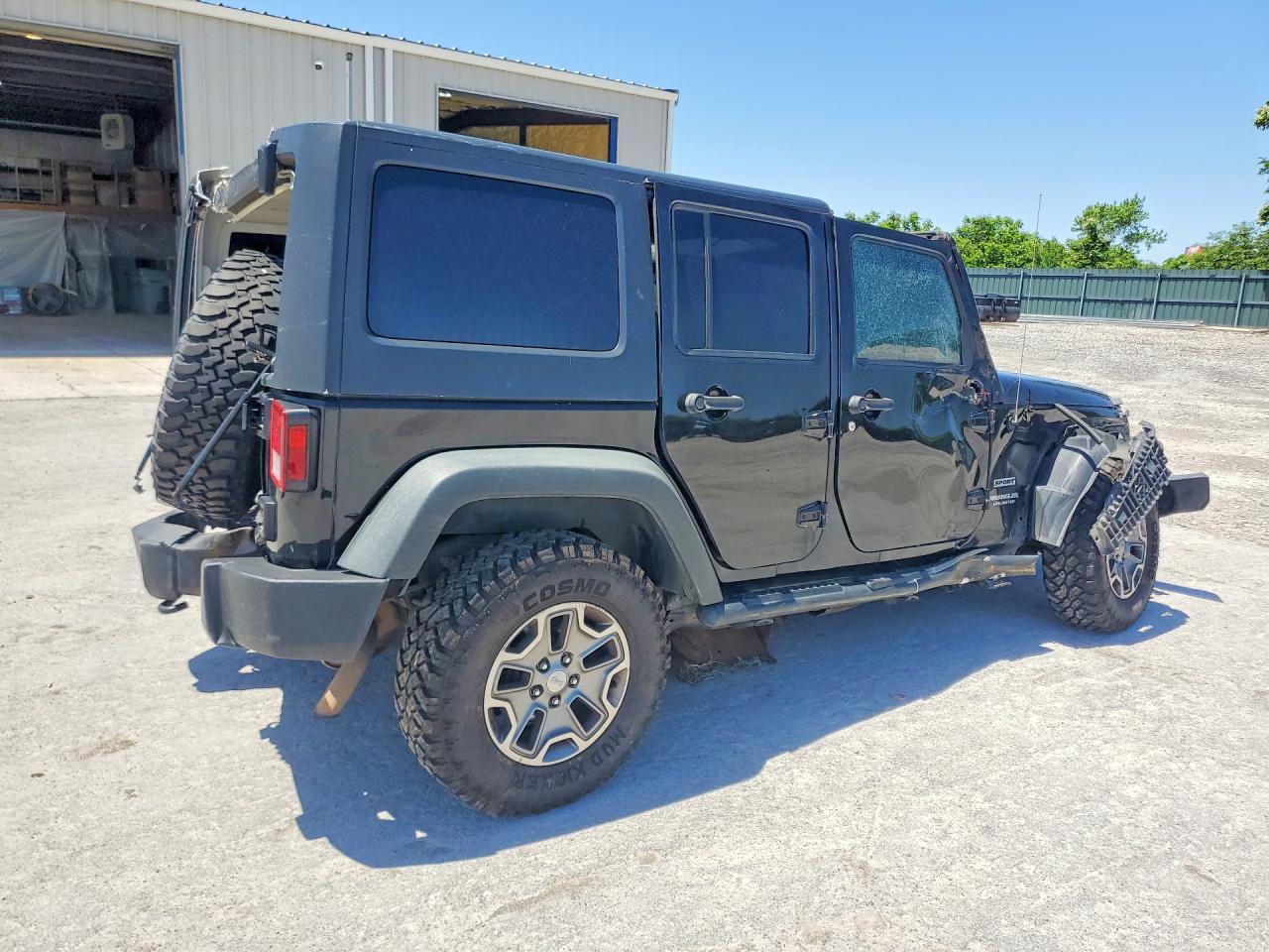 2012 Jeep Wrangler Unlimited Sport Black vin: 1C4HJWDG8CL181703