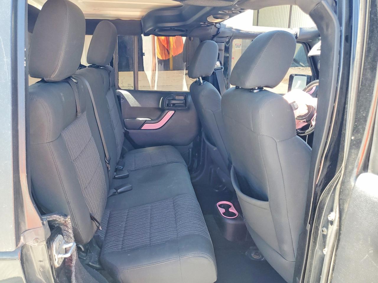 2012 Jeep Wrangler Unlimited Sport Black vin: 1C4HJWDG8CL181703