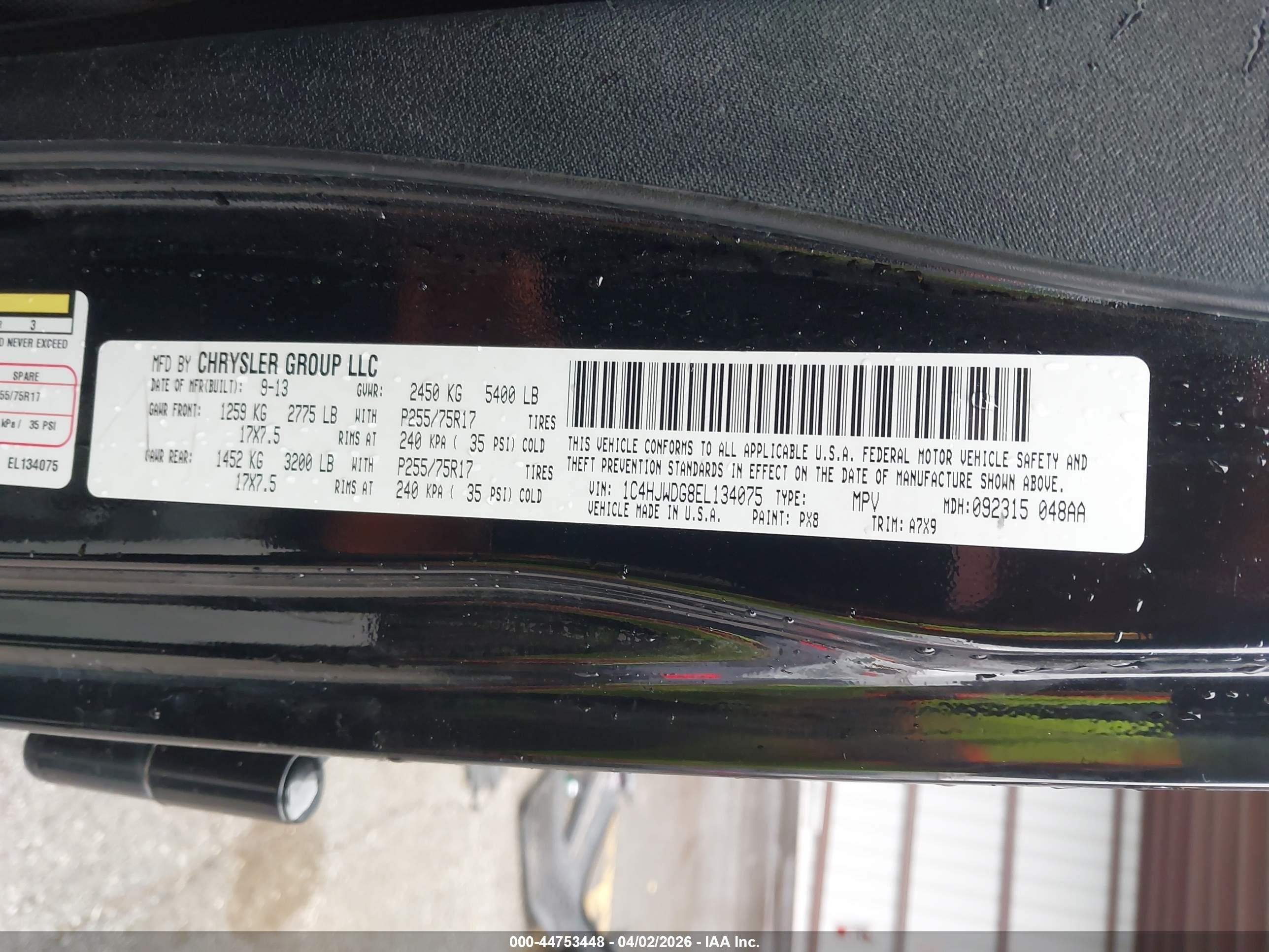 2014 Jeep Wrangler Unlimited Sport Black vin: 1C4HJWDG8EL134075