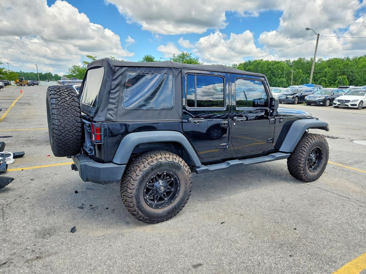 2014 Jeep Wrangler Unlimited Sport Black vin: 1C4HJWDG8EL276720
