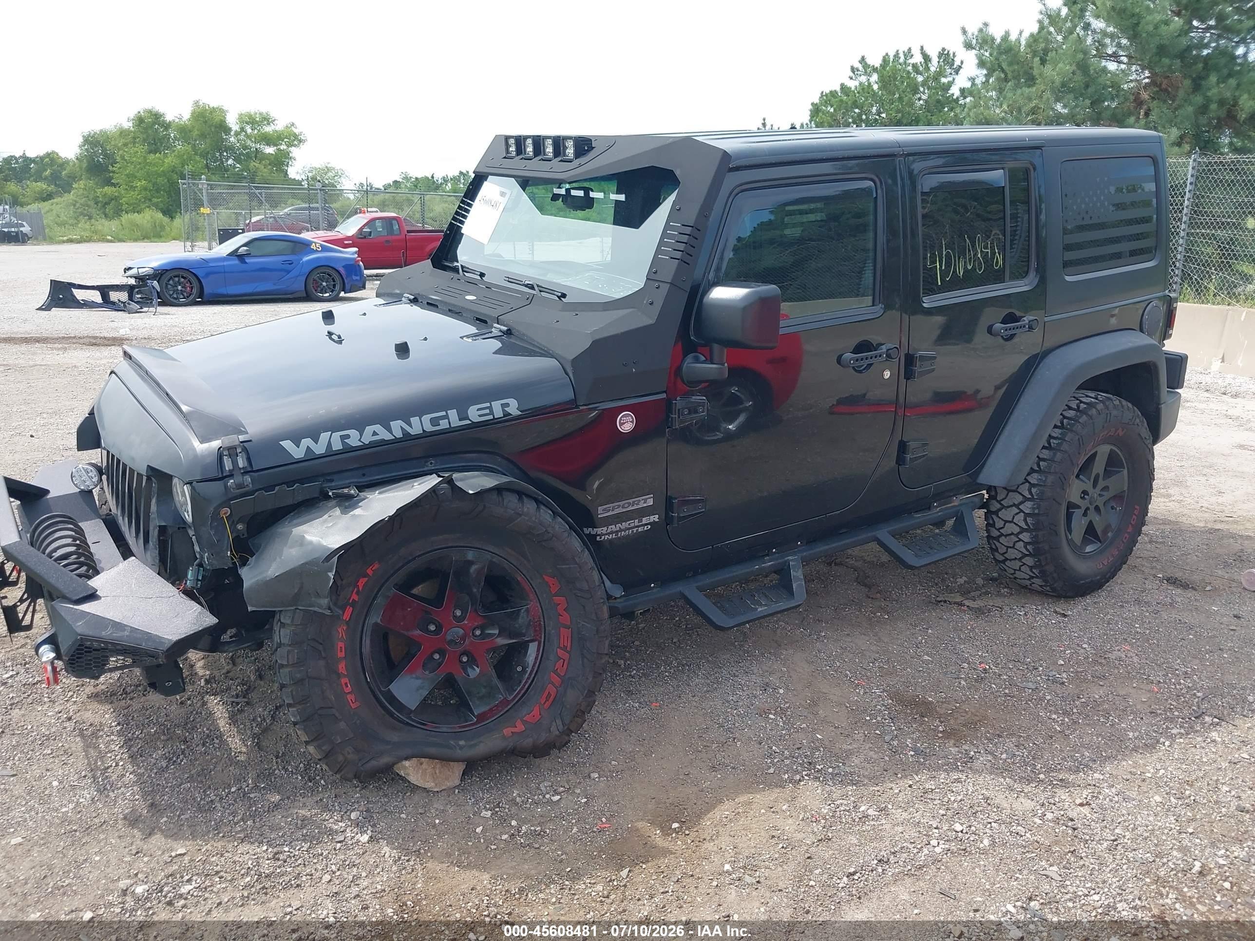 2015 Jeep Wrangler Unlimited Sport Black vin: 1C4HJWDG8FL601870