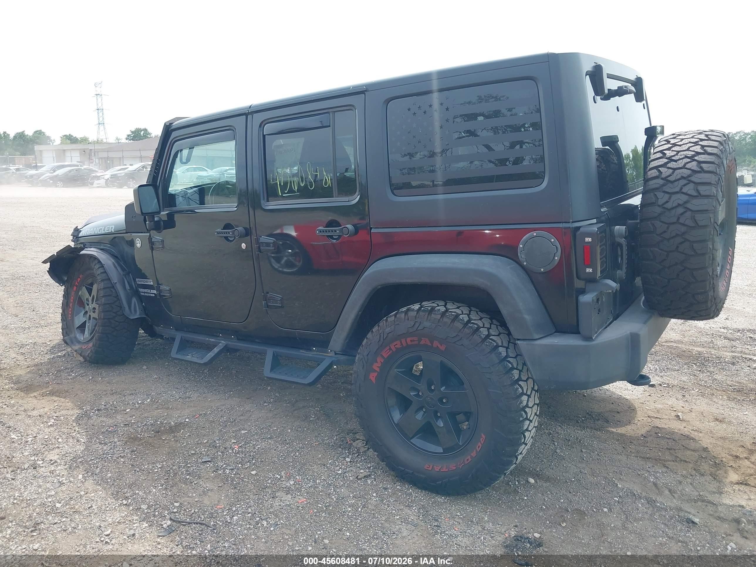 2015 Jeep Wrangler Unlimited Sport Black vin: 1C4HJWDG8FL601870