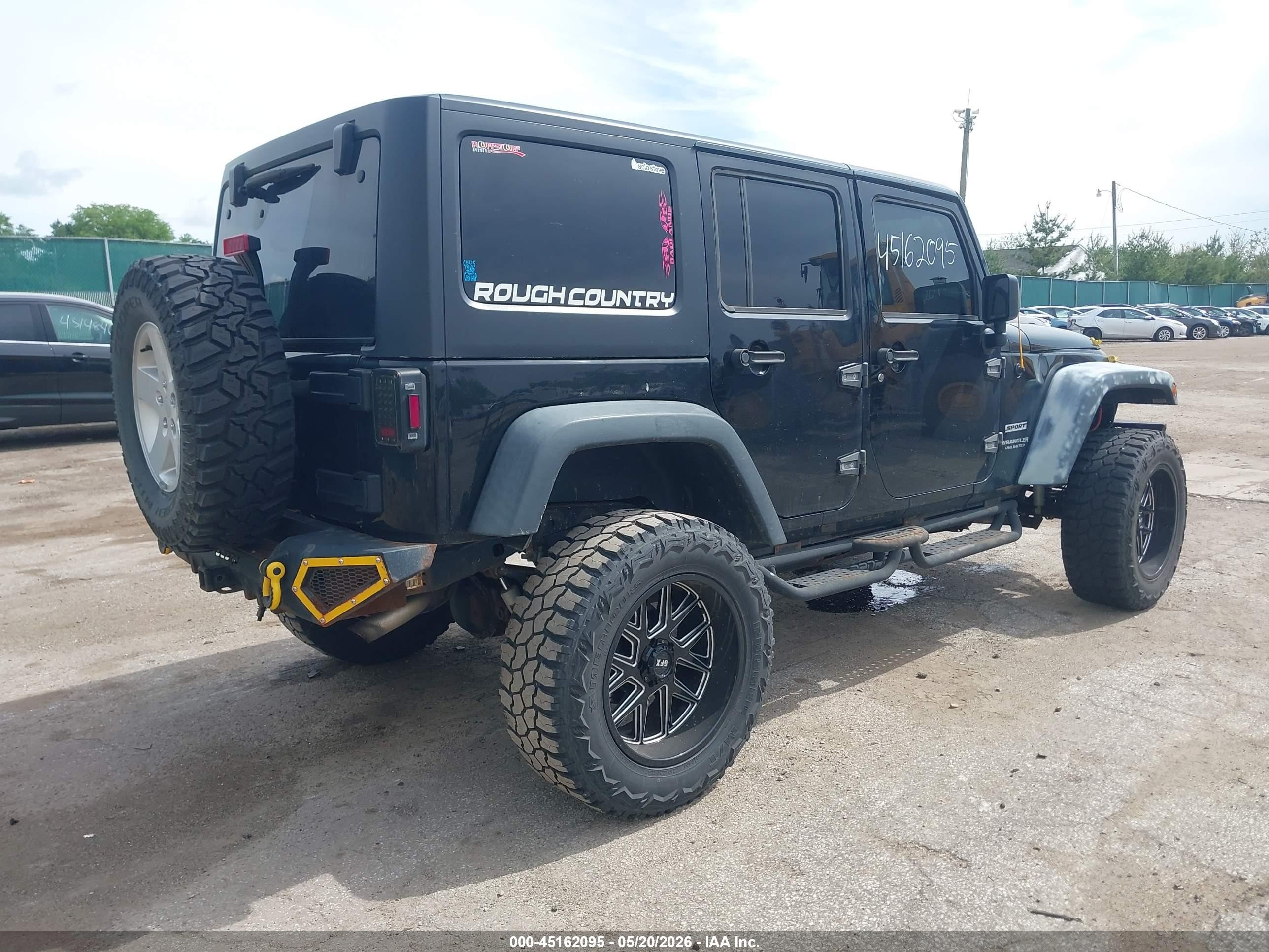 2015 Jeep Wrangler Unlimited Sport Black vin: 1C4HJWDG8FL761229