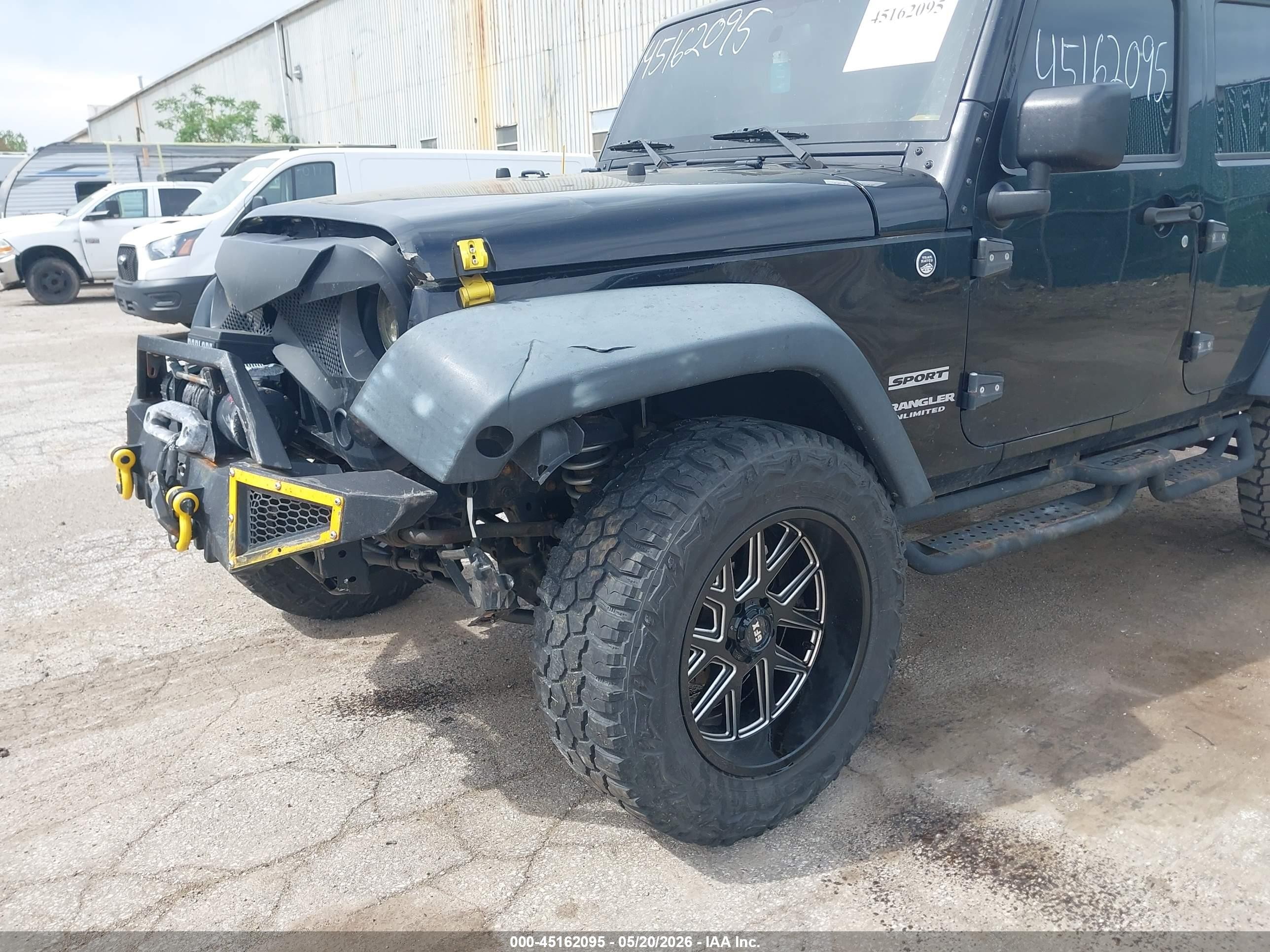 2015 Jeep Wrangler Unlimited Sport Black vin: 1C4HJWDG8FL761229