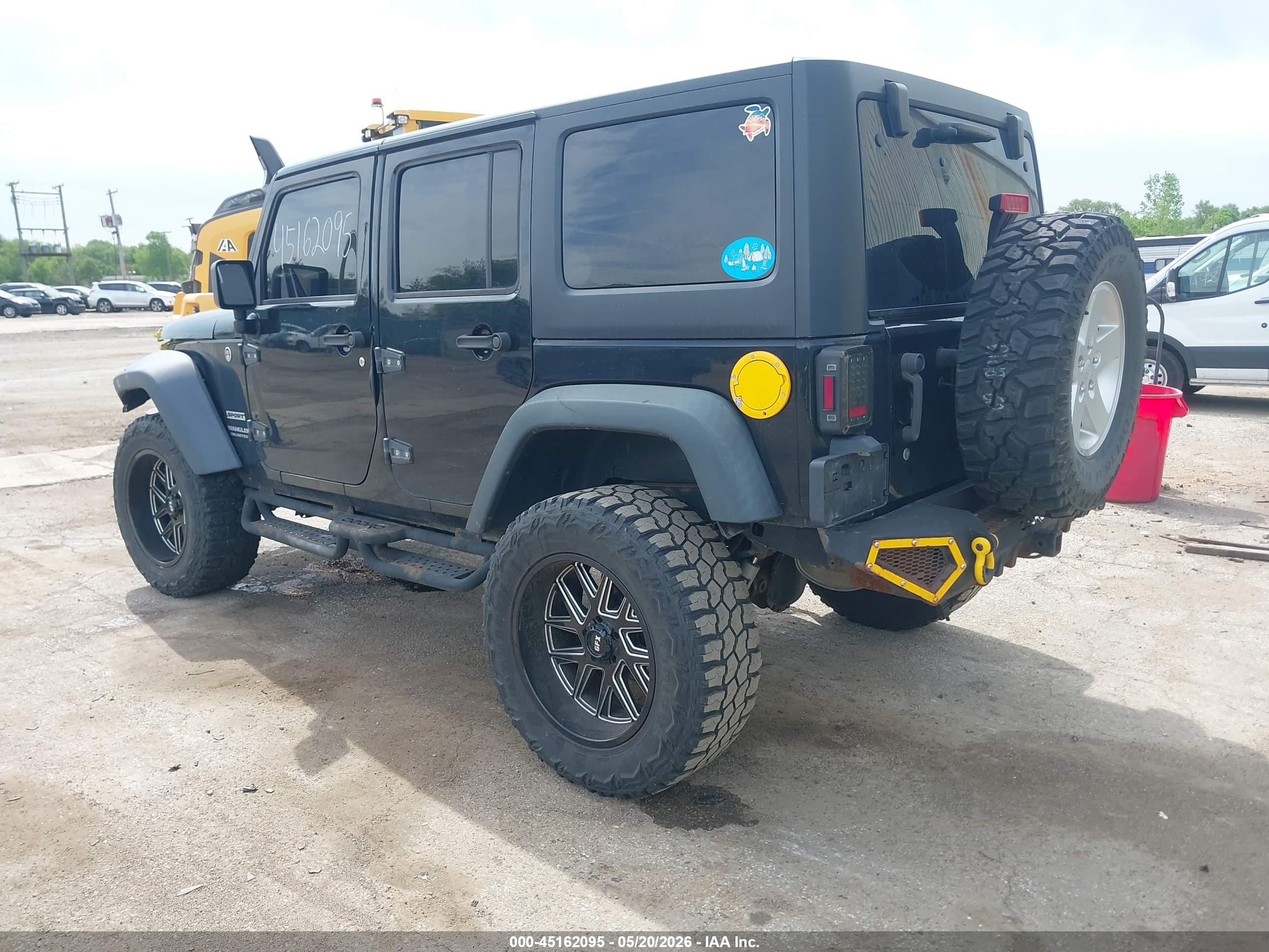 2015 Jeep Wrangler Unlimited Sport Black vin: 1C4HJWDG8FL761229