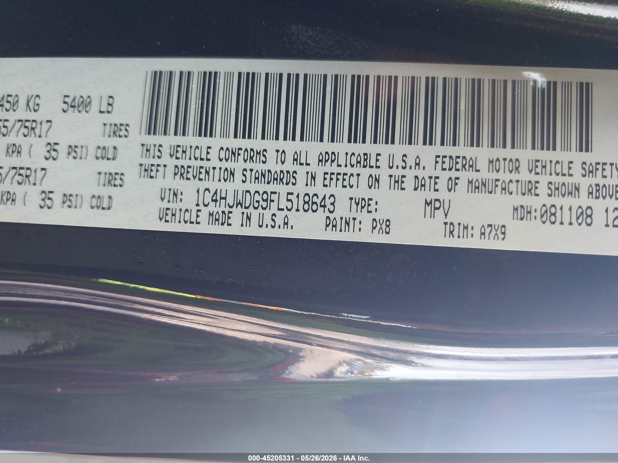 2015 Jeep Wrangler Unlimited Sport Черный vin: 1C4HJWDG9FL518643
