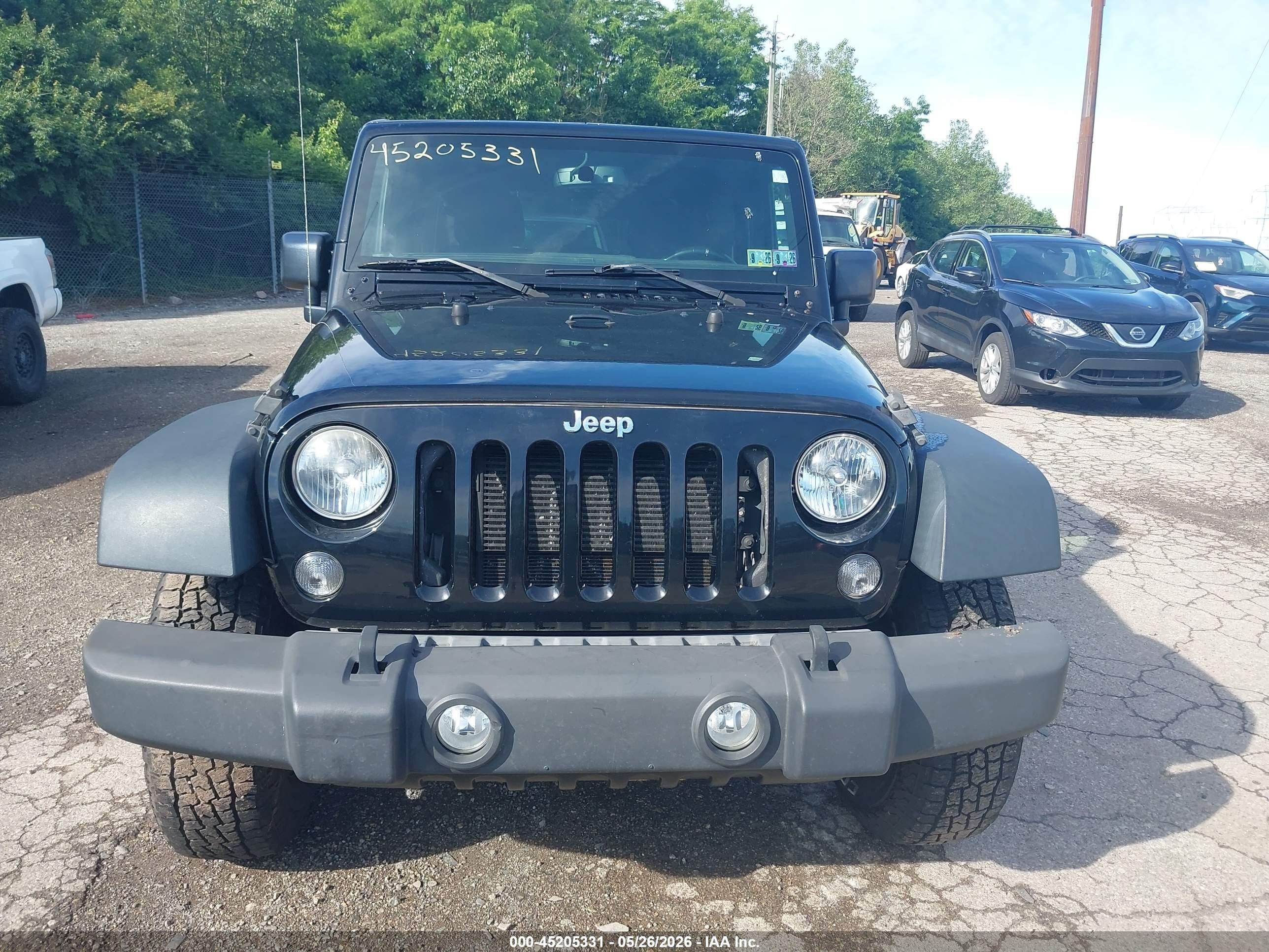 2015 Jeep Wrangler Unlimited Sport Черный vin: 1C4HJWDG9FL518643