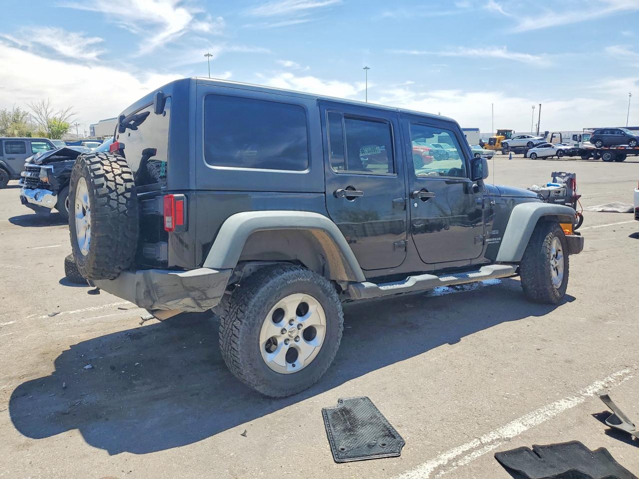 2014 Jeep Wrangler Unlimited Sport Black vin: 1C4HJWDGXEL220861