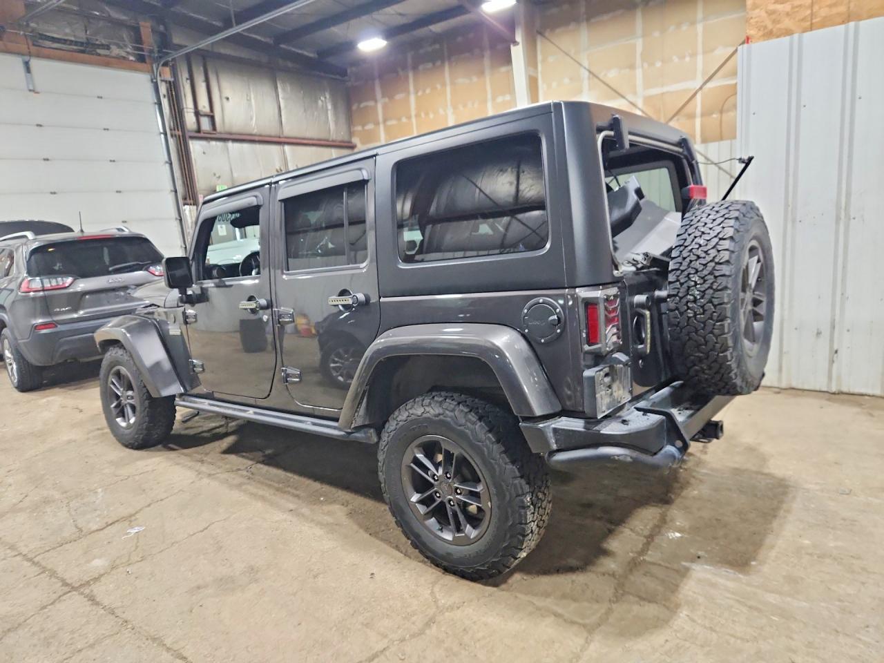 2018 Jeep Wrangler Unlimited Sport Gray vin: 1C4HJWDGXJL833475