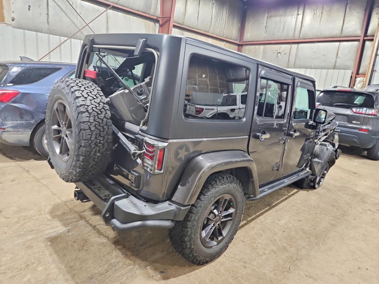 2018 Jeep Wrangler Unlimited Sport Gray vin: 1C4HJWDGXJL833475