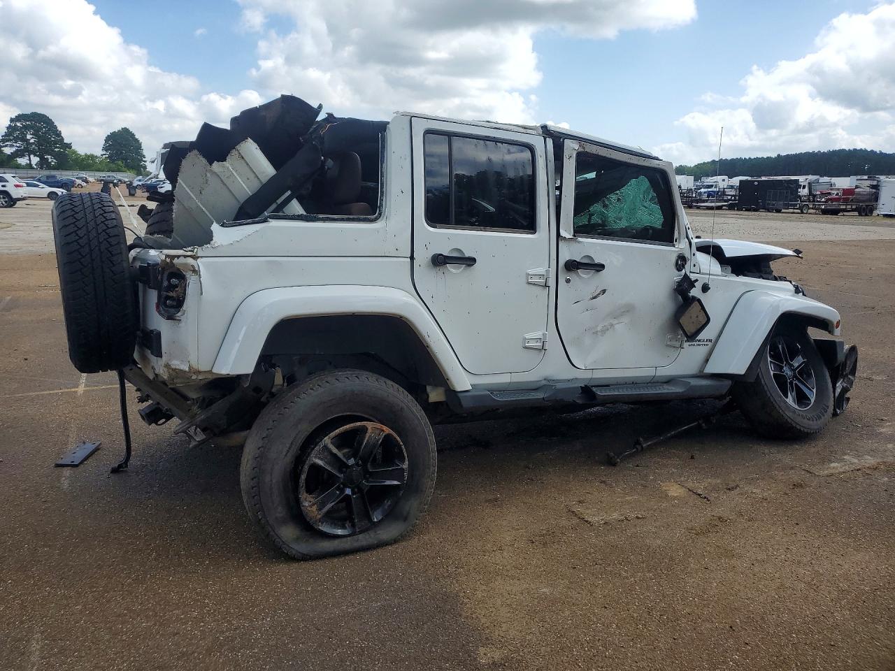 2012 Jeep Wrangler Unlimited Sahara White vin: 1C4HJWEG0CL112342