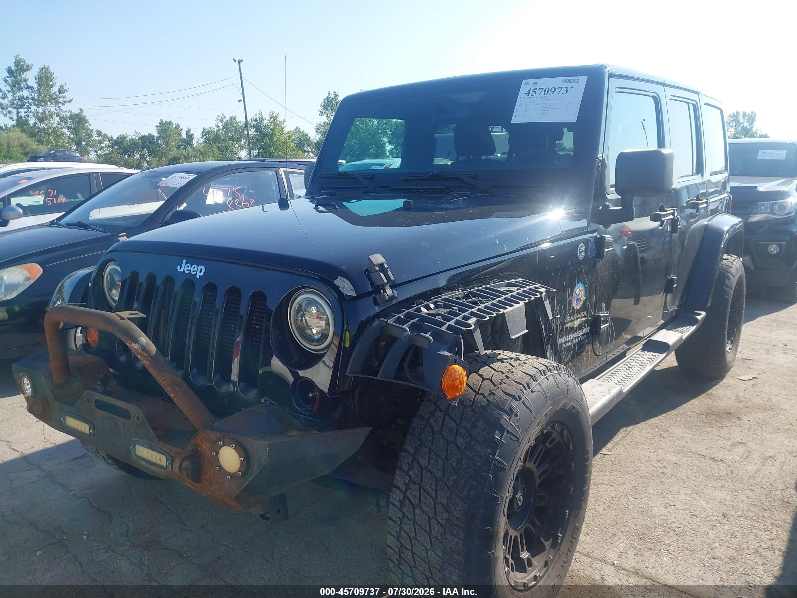 2013 Jeep Wrangler Unlimited Sahara Black vin: 1C4HJWEG0DL574613