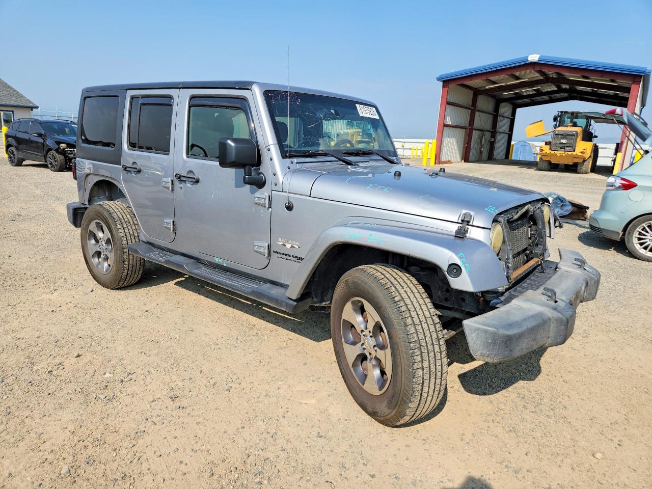 2018 Jeep Wrangler Unlimited Sahara Silver vin: 1C4HJWEG0JL894235