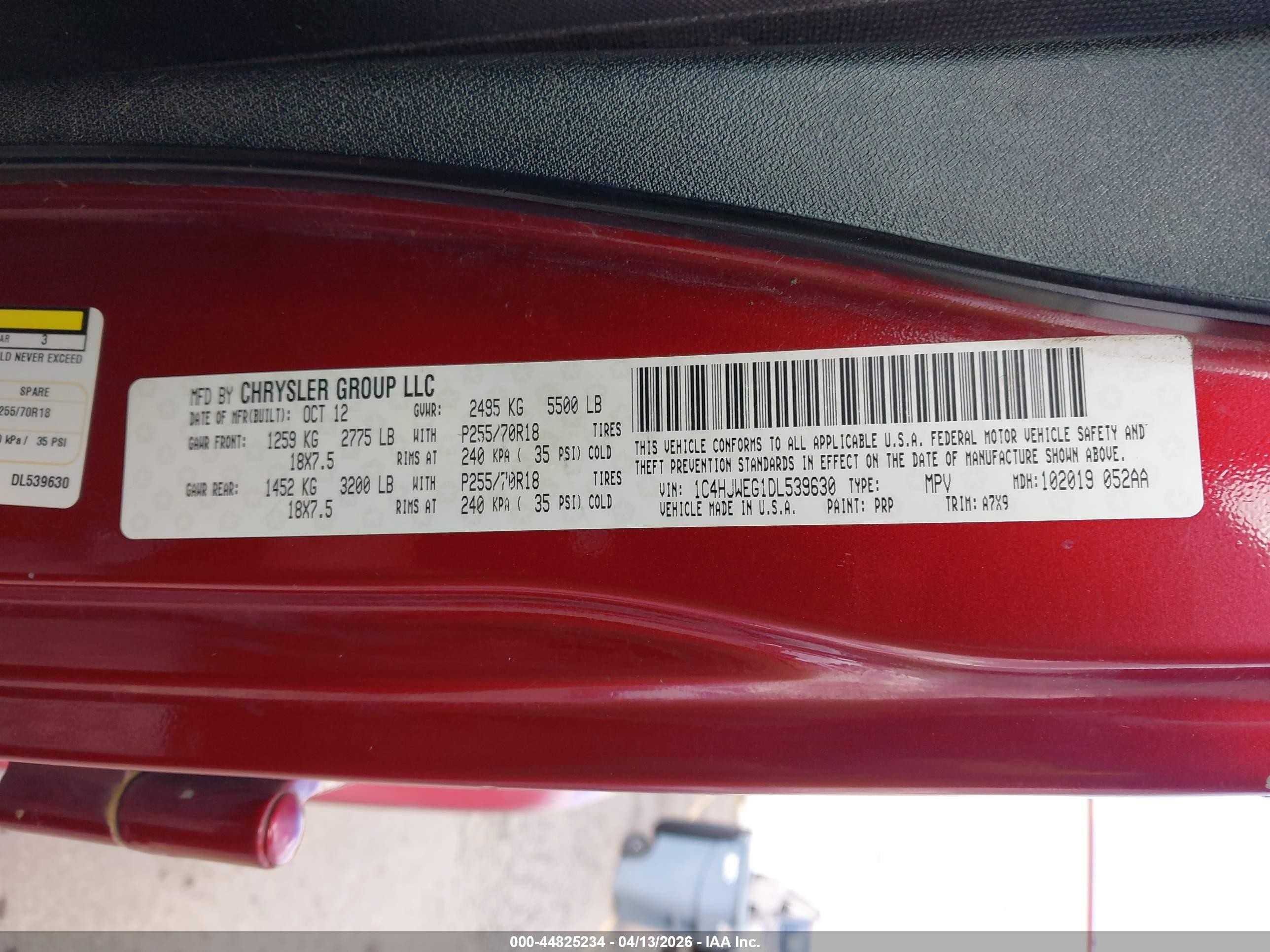 2013 Jeep Wrangler Unlimited Sahara Красный vin: 1C4HJWEG1DL539630