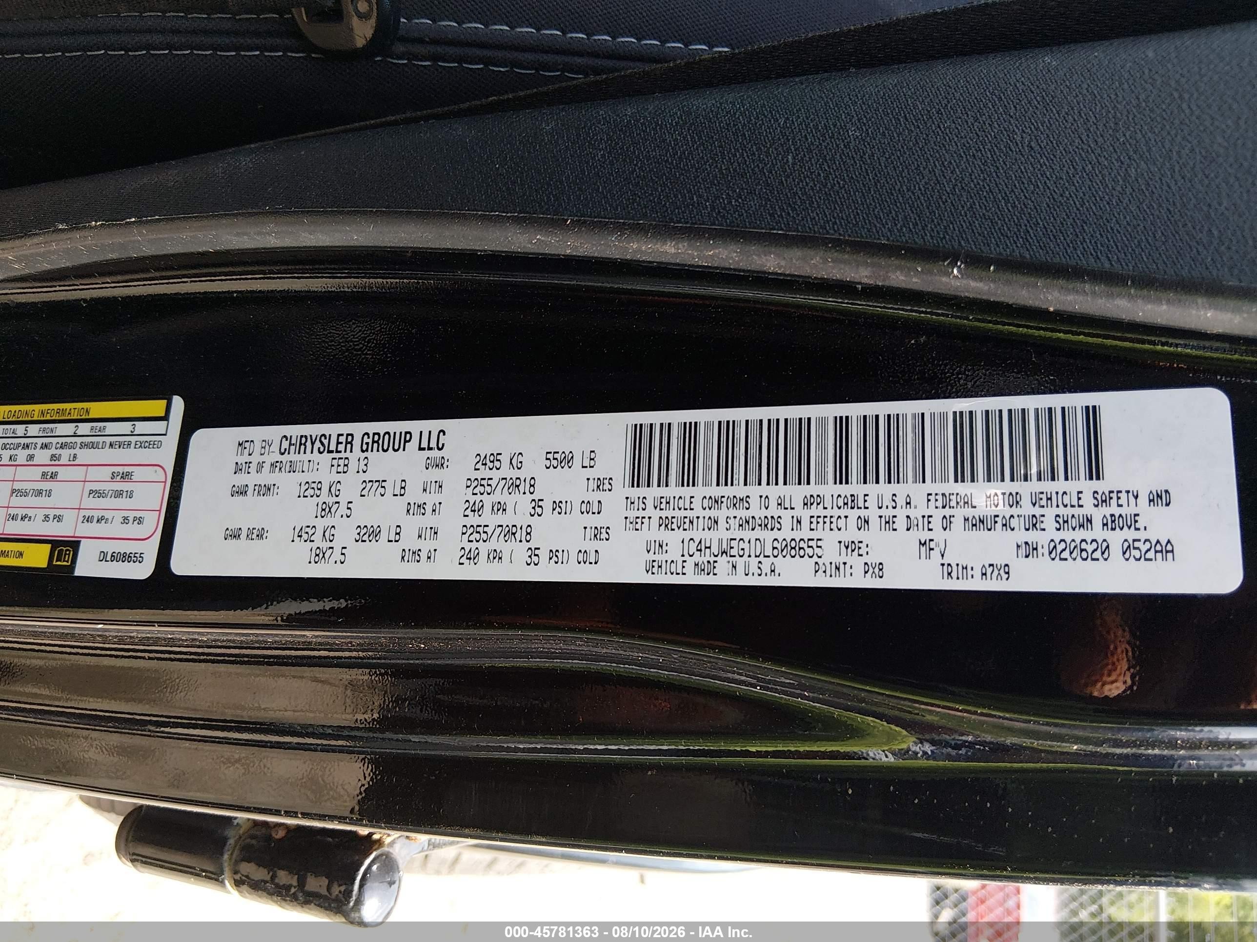 2013 Jeep Wrangler Unlimited Sahara Black vin: 1C4HJWEG1DL608655