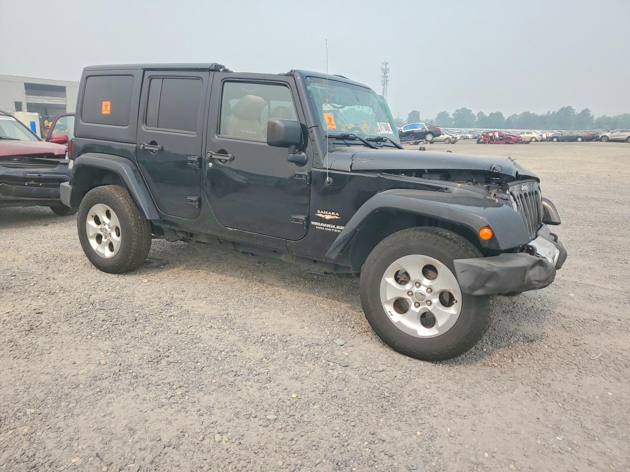 2015 Jeep Wrangler Unlimited Sahara Black vin: 1C4HJWEG1FL534883