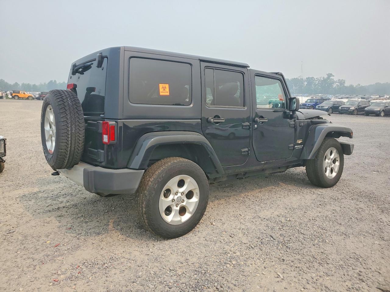 2015 Jeep Wrangler Unlimited Sahara Black vin: 1C4HJWEG1FL534883