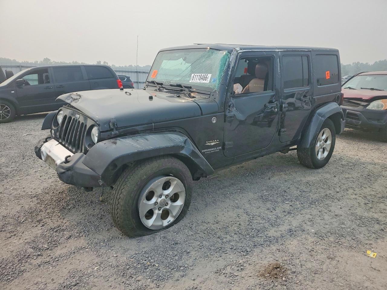 2015 Jeep Wrangler Unlimited Sahara Black vin: 1C4HJWEG1FL534883