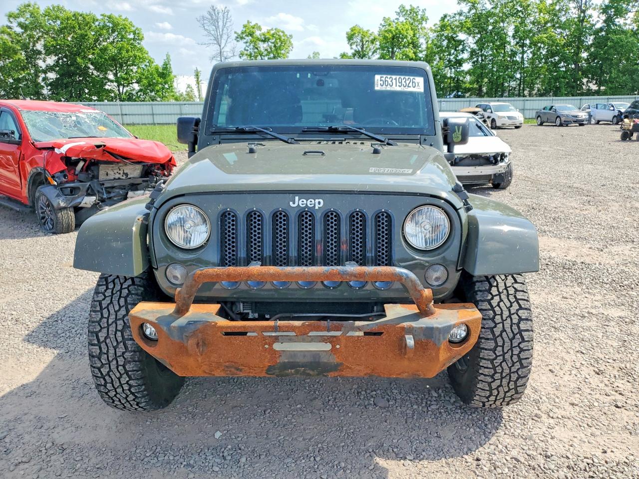 2015 Jeep Wrangler Unlimited Sahara Green vin: 1C4HJWEG1FL602860