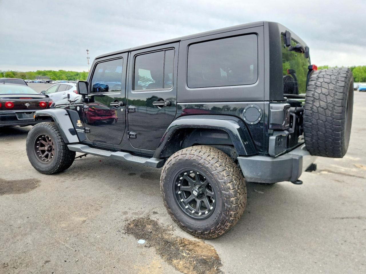 2015 Jeep Wrangler Unlimited Sahara Black vin: 1C4HJWEG1FL646633