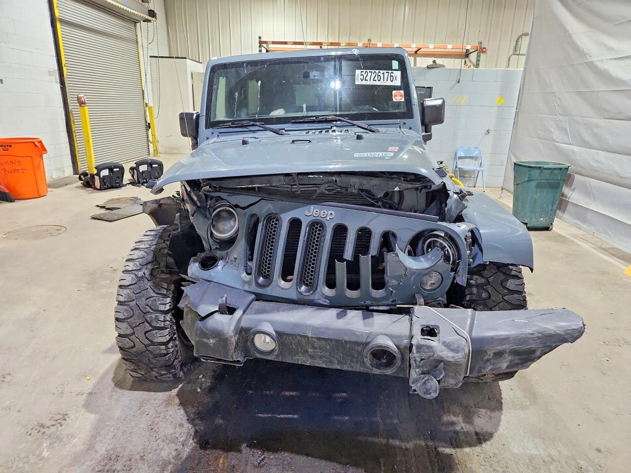 2015 Jeep Wrangler Unlimited Sahara Gray vin: 1C4HJWEG3FL556416