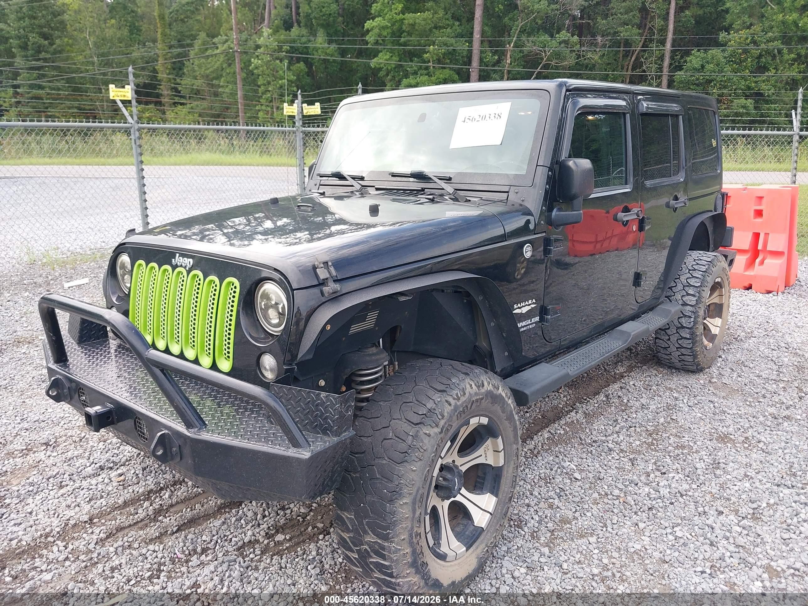 2015 Jeep Wrangler Unlimited Sahara Black vin: 1C4HJWEG3FL575869