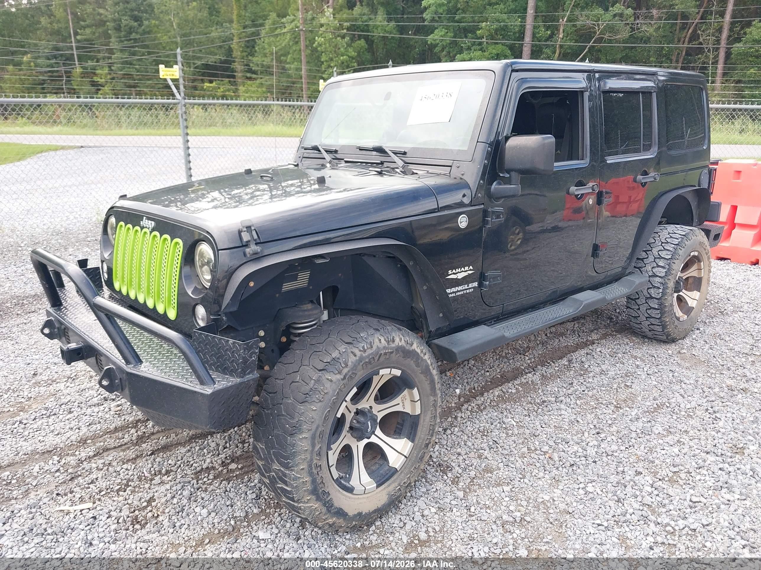 2015 Jeep Wrangler Unlimited Sahara Black vin: 1C4HJWEG3FL575869