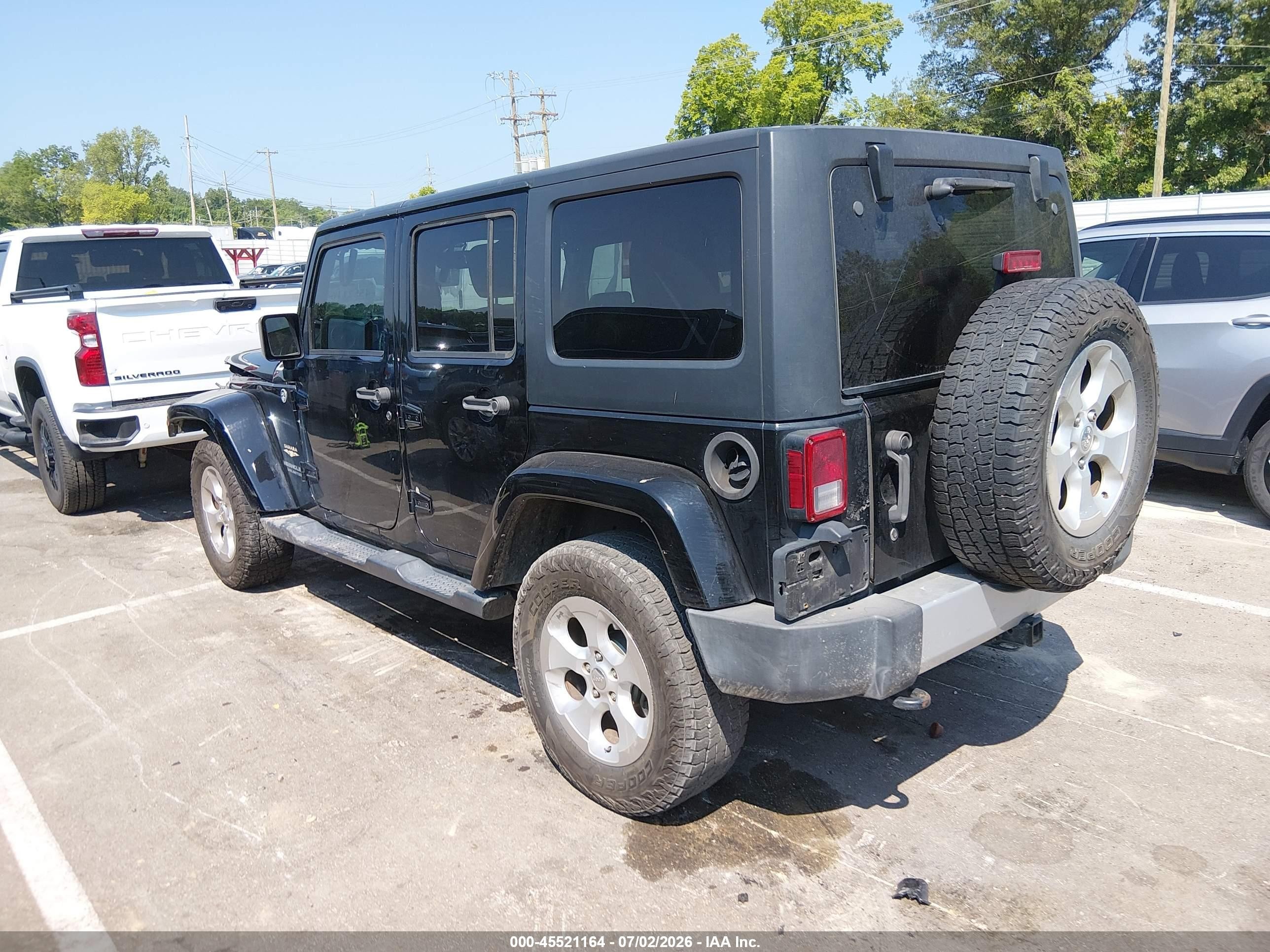 2015 Jeep Wrangler Unlimited Sahara Black vin: 1C4HJWEG3FL751948