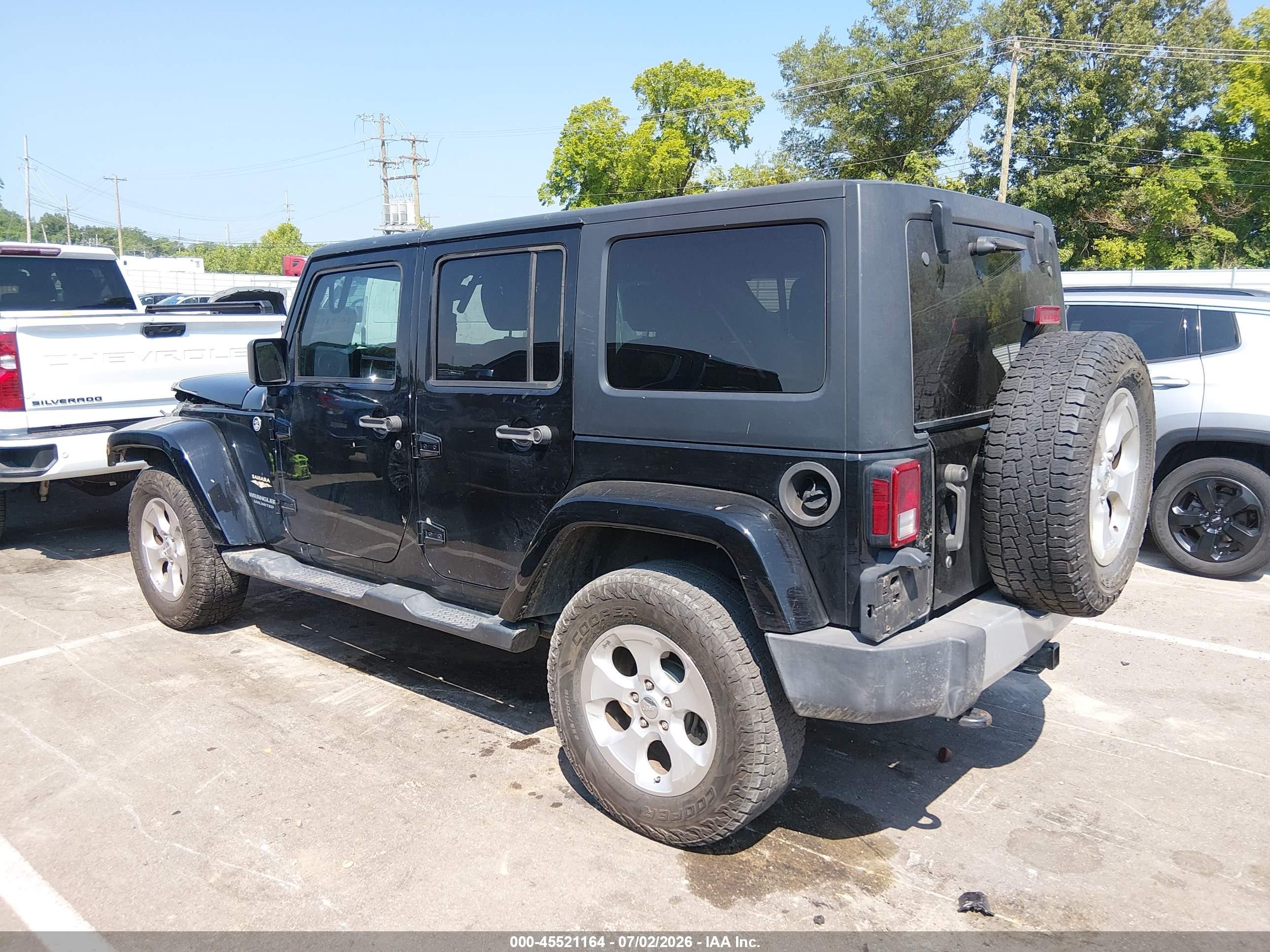 2015 Jeep Wrangler Unlimited Sahara Black vin: 1C4HJWEG3FL751948