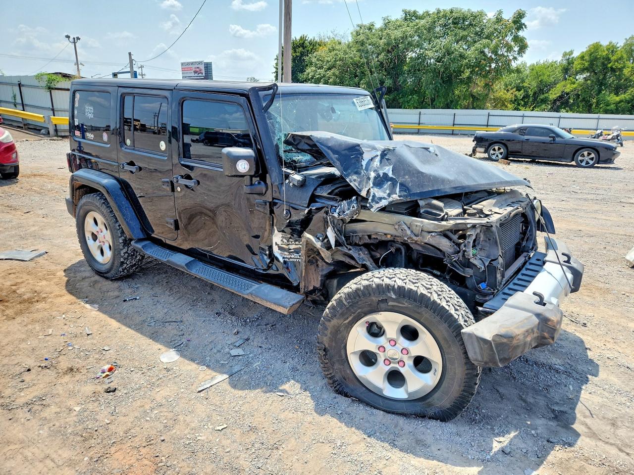 2014 Jeep Wrangler Unlimited Sahara Black vin: 1C4HJWEG4EL233913