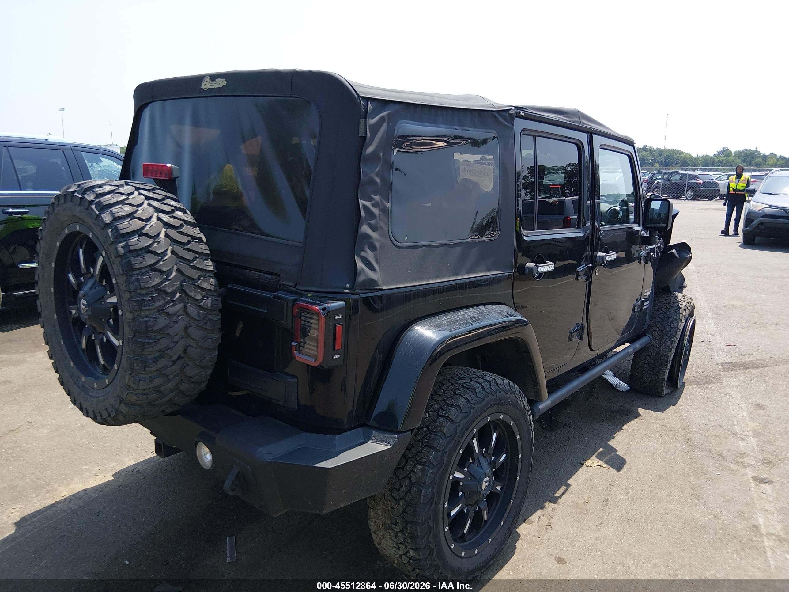 2012 Jeep Wrangler Unlimited Sahara Black vin: 1C4HJWEG5CL103751