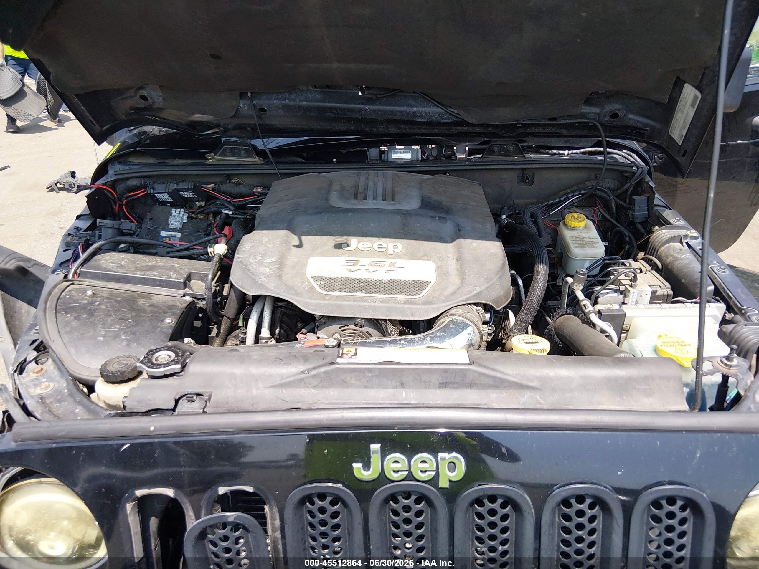 2012 Jeep Wrangler Unlimited Sahara Black vin: 1C4HJWEG5CL103751