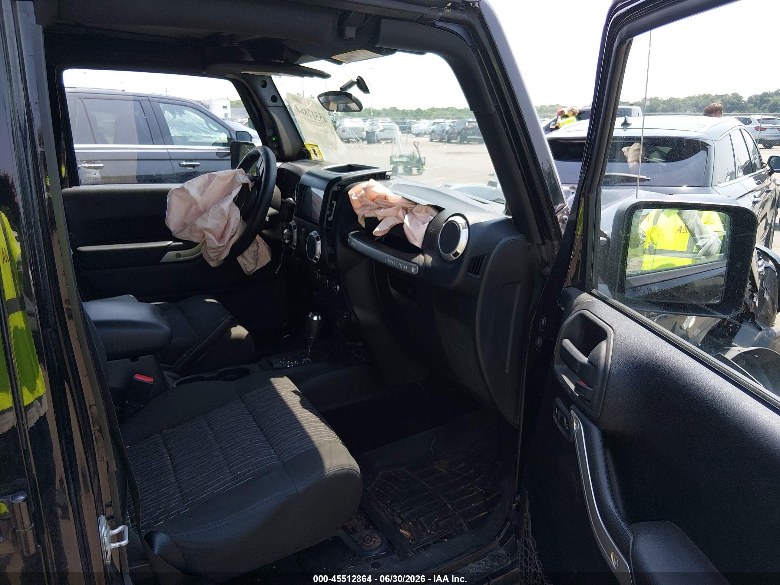 2012 Jeep Wrangler Unlimited Sahara Black vin: 1C4HJWEG5CL103751