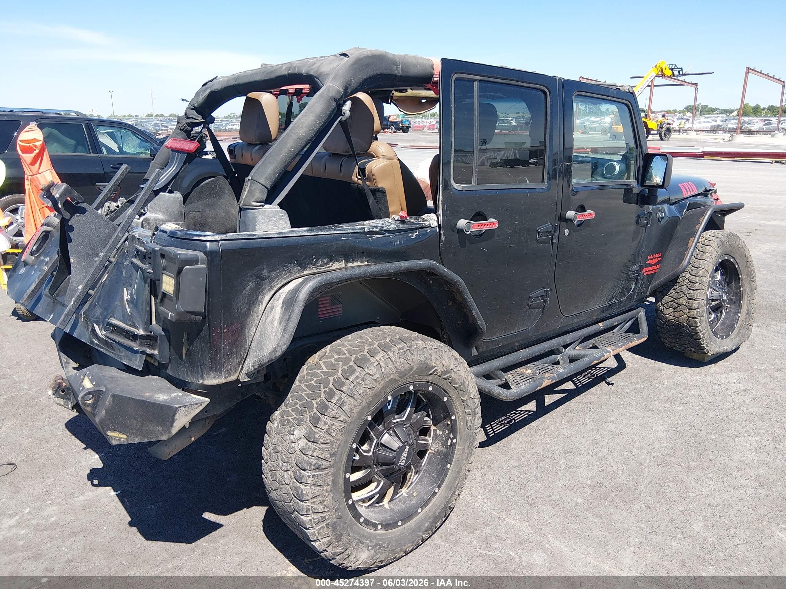 2013 Jeep Wrangler Unlimited Sahara Black vin: 1C4HJWEG5DL528100
