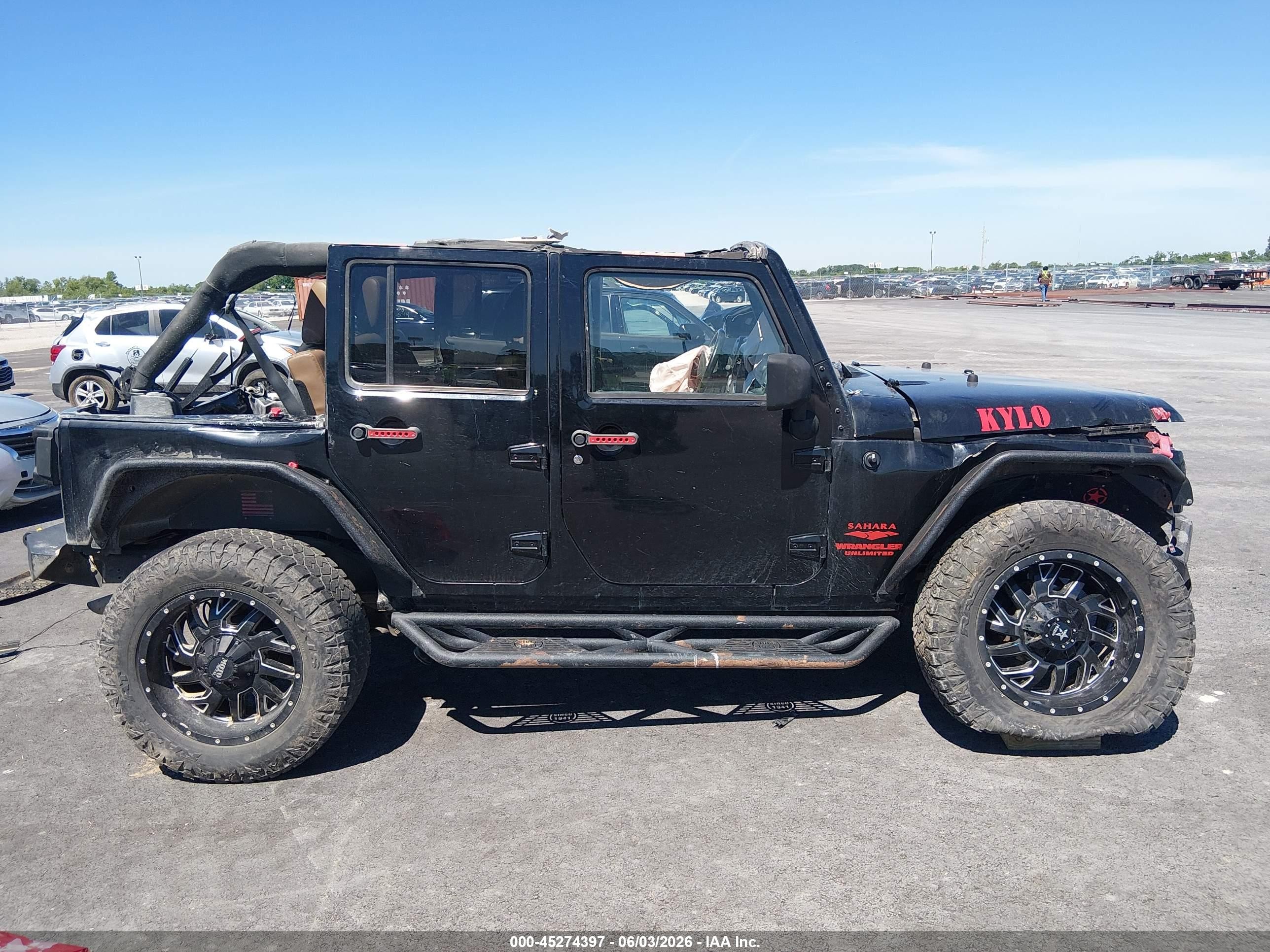 2013 Jeep Wrangler Unlimited Sahara Black vin: 1C4HJWEG5DL528100