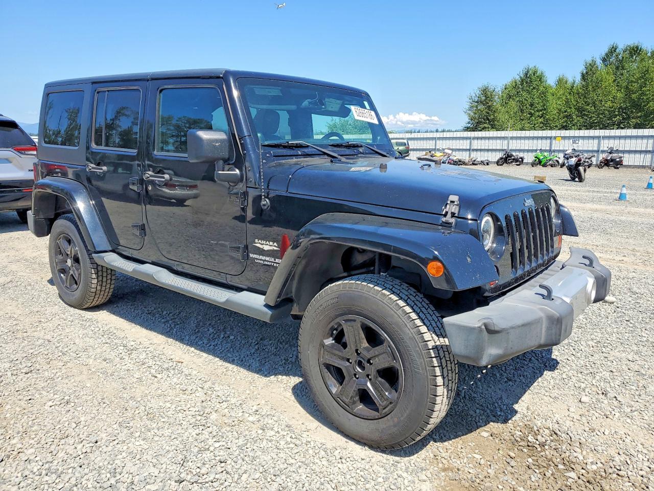 2013 Jeep Wrangler Unlimited Sahara Черный vin: 1C4HJWEG5DL685030