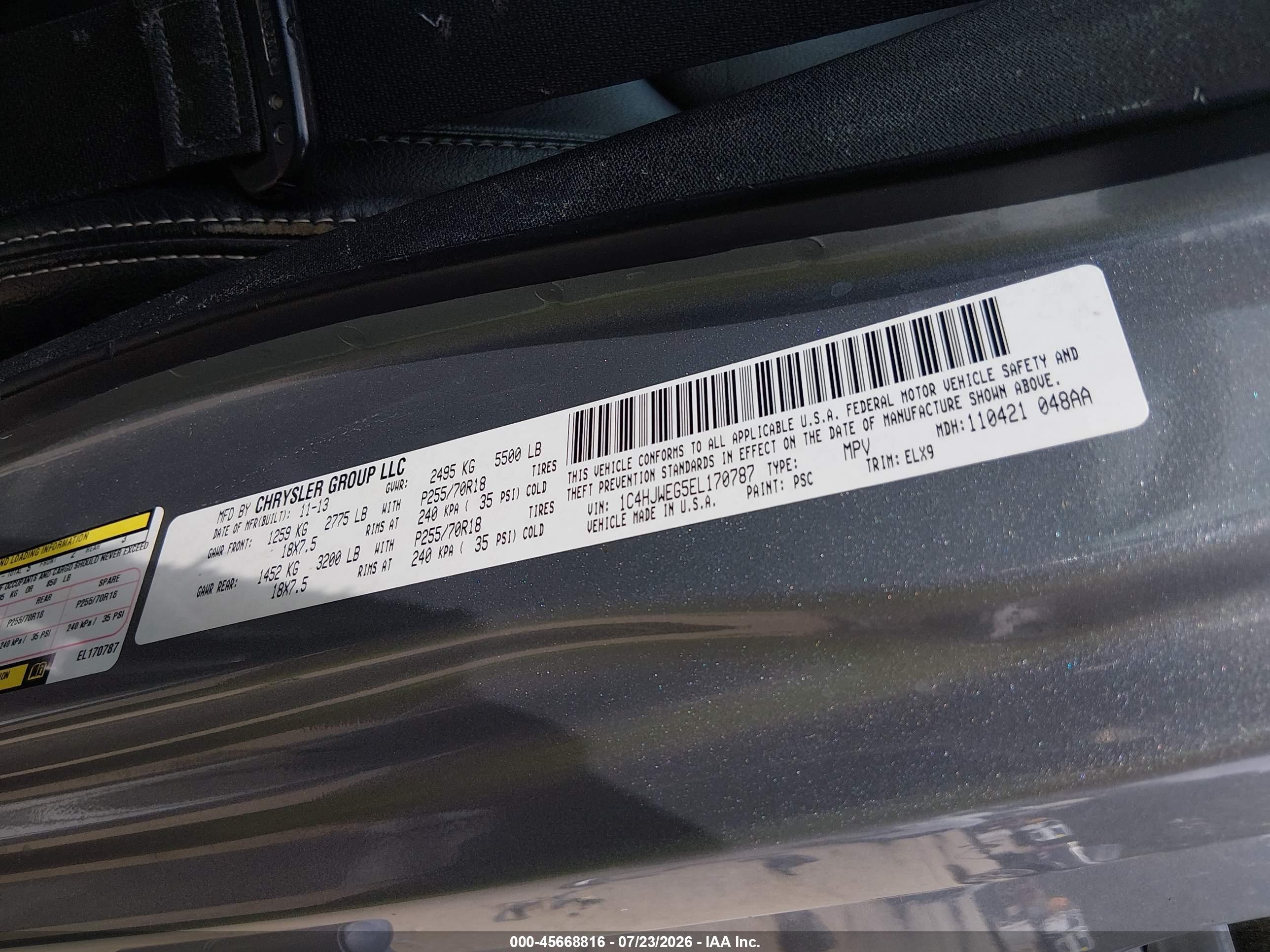 2014 Jeep Wrangler Unlimited Polar Edition Silver vin: 1C4HJWEG5EL170787