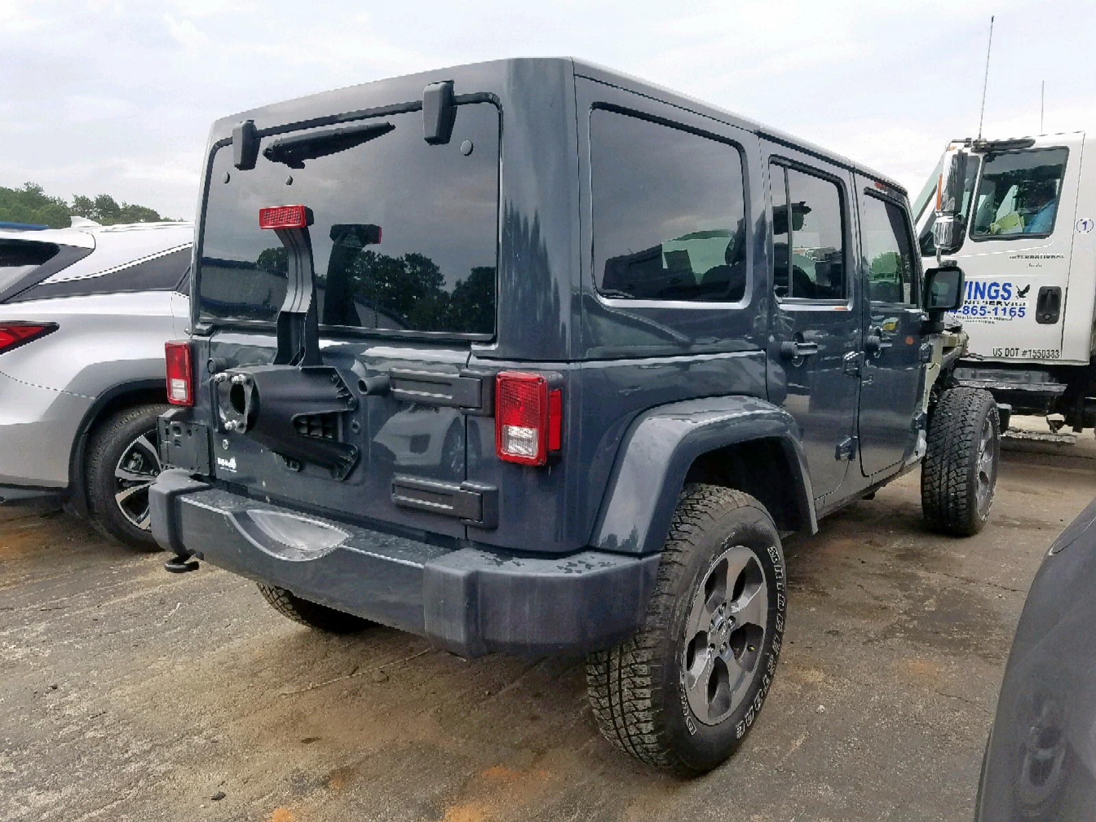 2017 Jeep Wrangler Unlimited Sahara Blue vin: 1C4HJWEG5HL697863