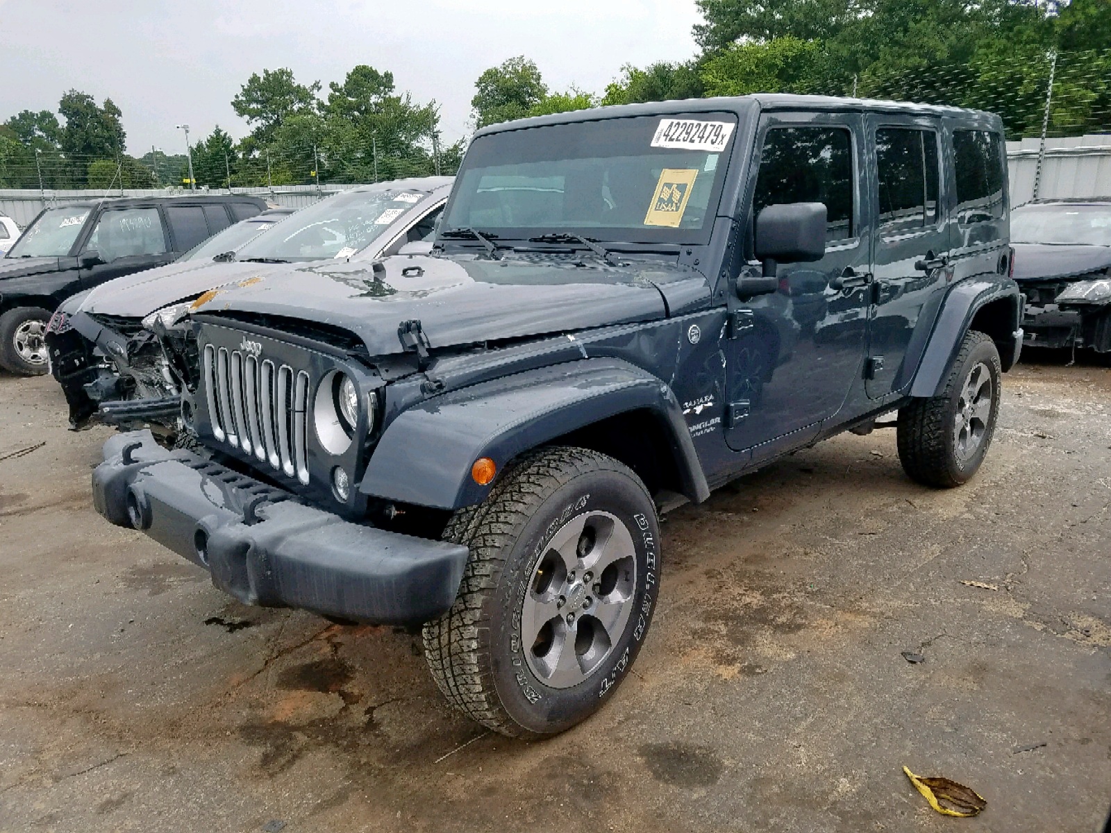 2017 Jeep Wrangler Unlimited Sahara Blue vin: 1C4HJWEG5HL697863