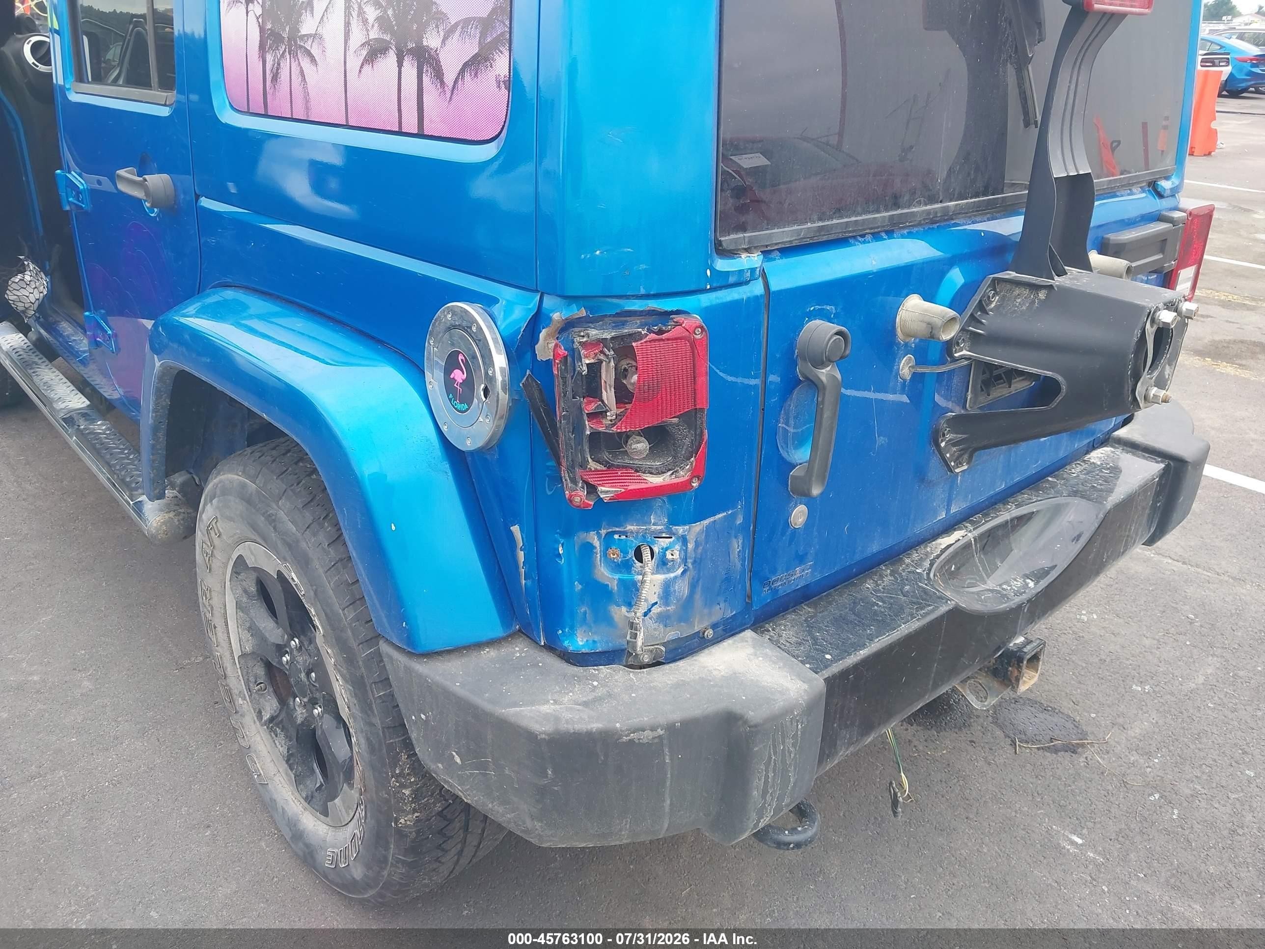 2014 Jeep Wrangler Unlimited Polar Edition Синий vin: 1C4HJWEG6EL123770