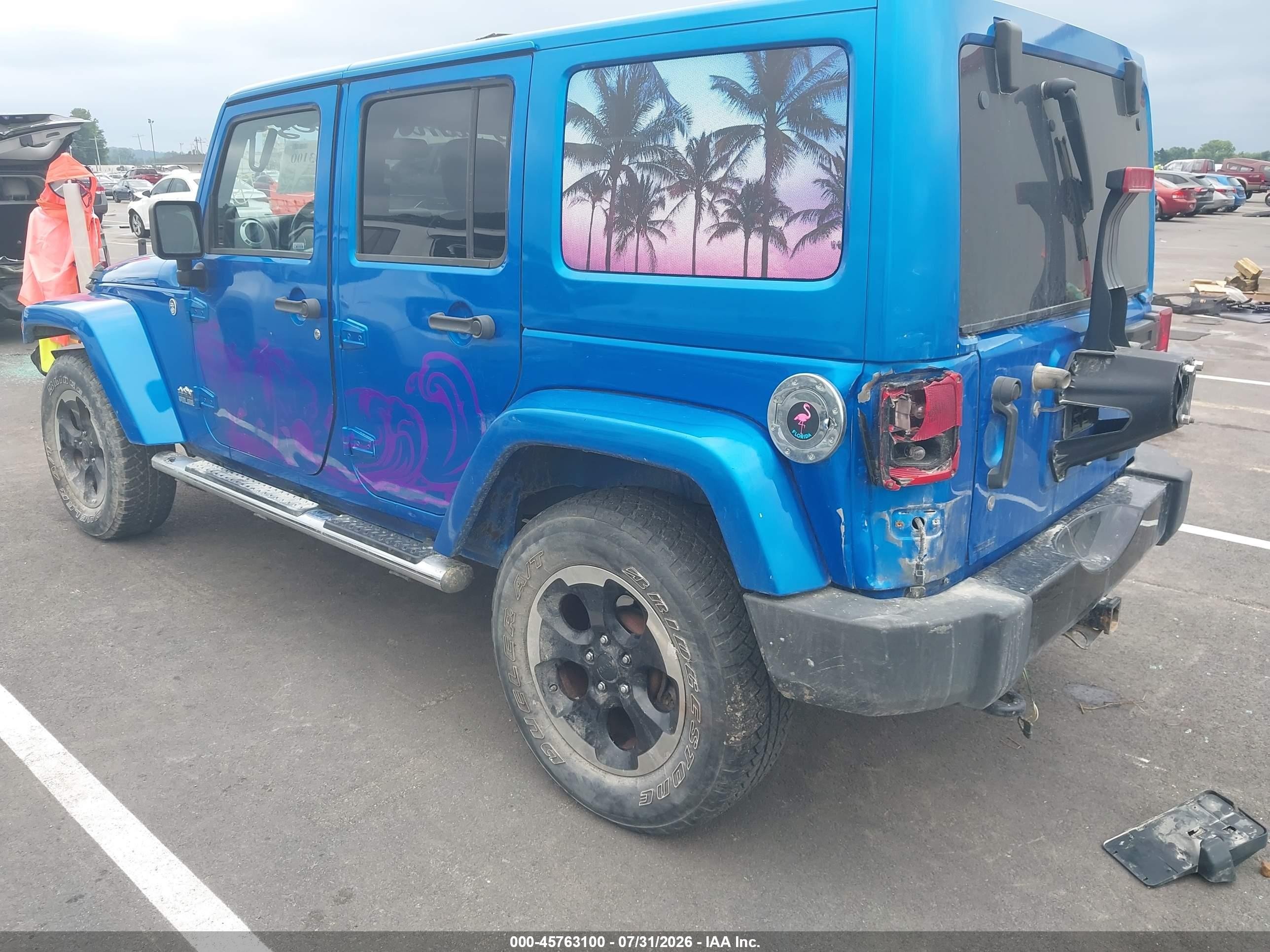 2014 Jeep Wrangler Unlimited Polar Edition Синий vin: 1C4HJWEG6EL123770