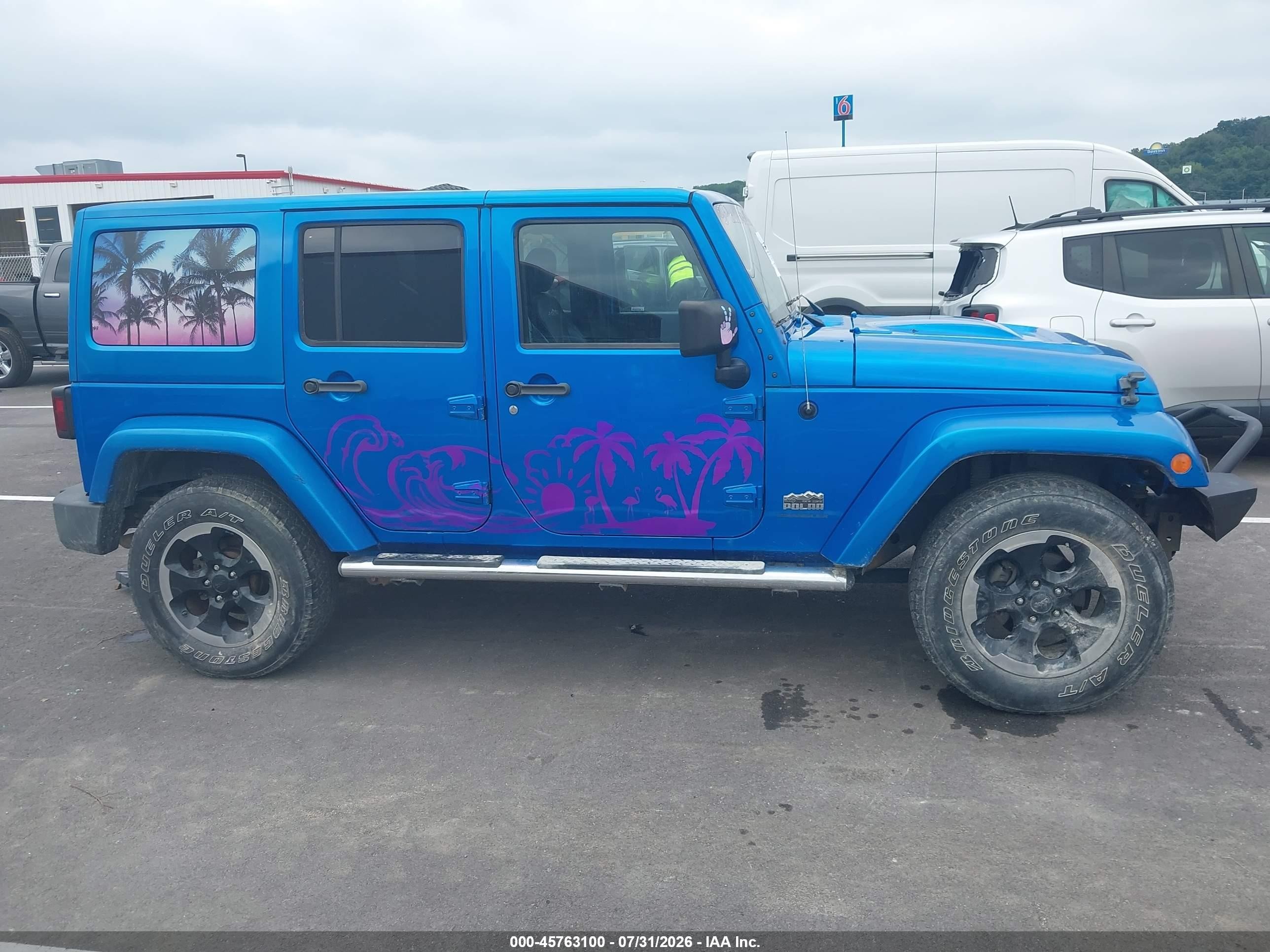 2014 Jeep Wrangler Unlimited Polar Edition Синий vin: 1C4HJWEG6EL123770