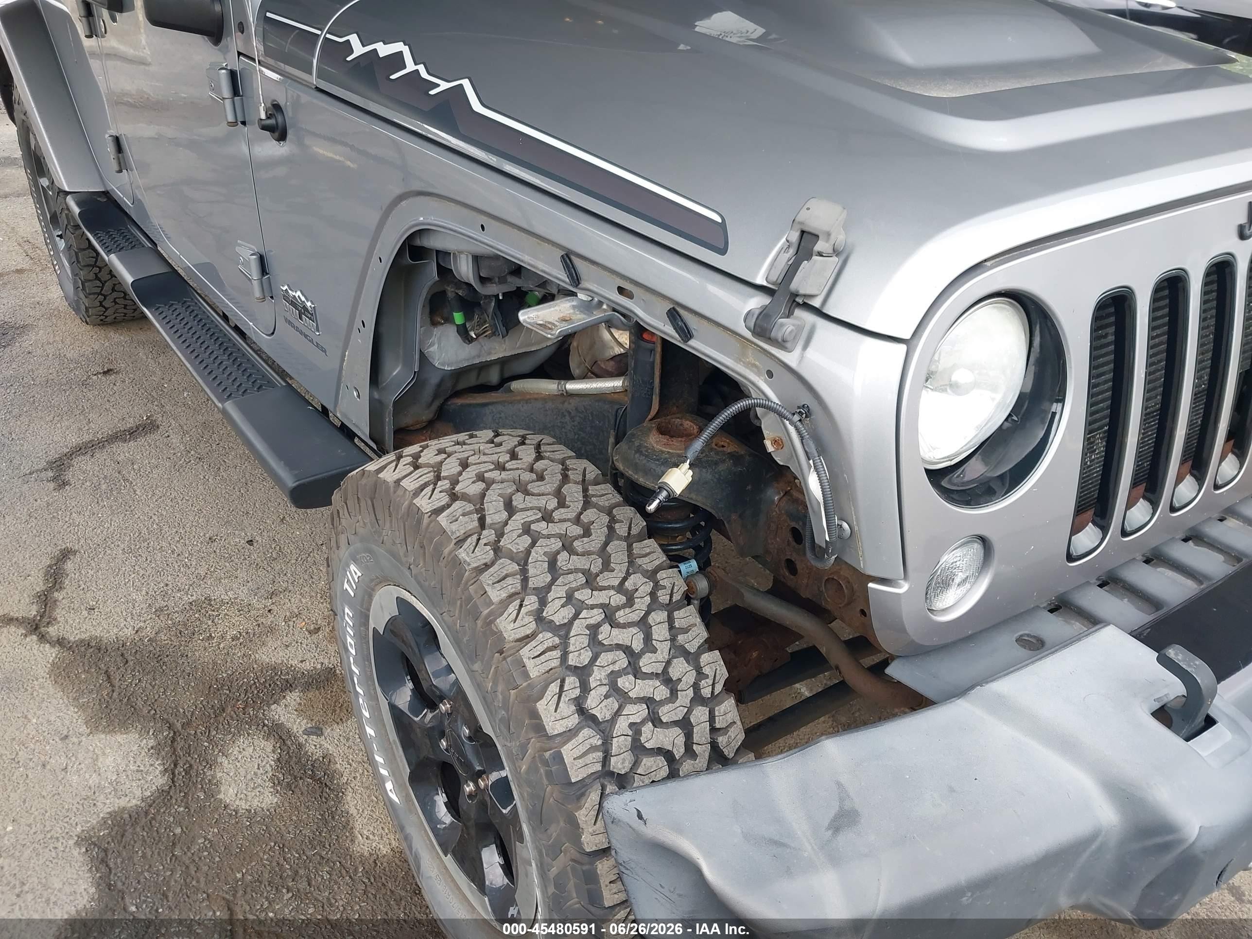 2014 Jeep Wrangler Unlimited Polar Edition Серебряный vin: 1C4HJWEG6EL224968