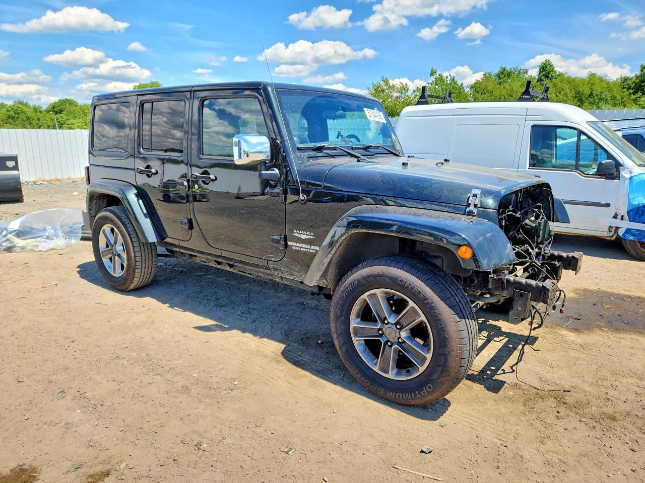 2012 Jeep Wrangler Unlimited Sahara Черный vin: 1C4HJWEG7CL173428