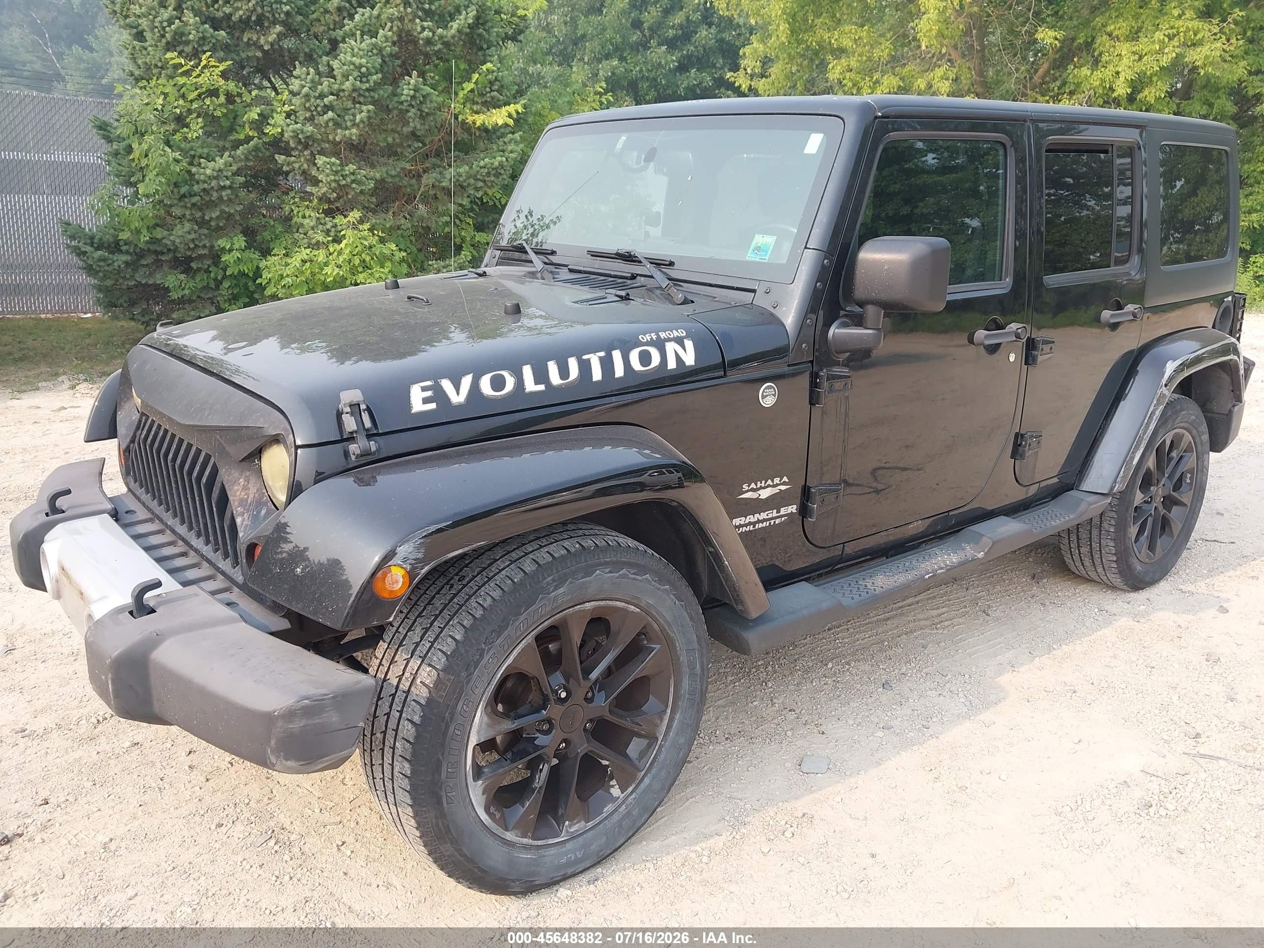 2012 Jeep Wrangler Unlimited Sahara Черный vin: 1C4HJWEG7CL209280