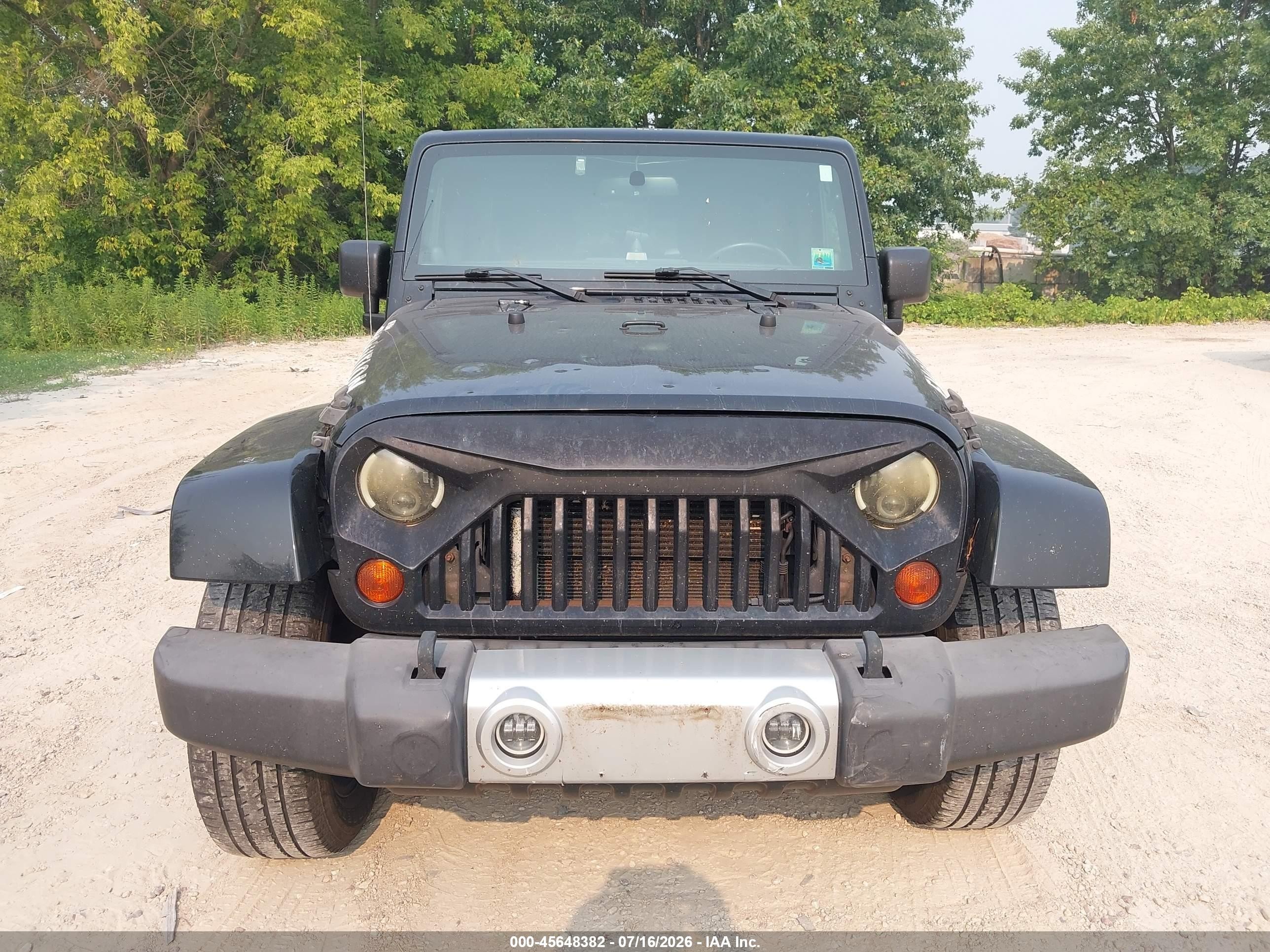 2012 Jeep Wrangler Unlimited Sahara Черный vin: 1C4HJWEG7CL209280