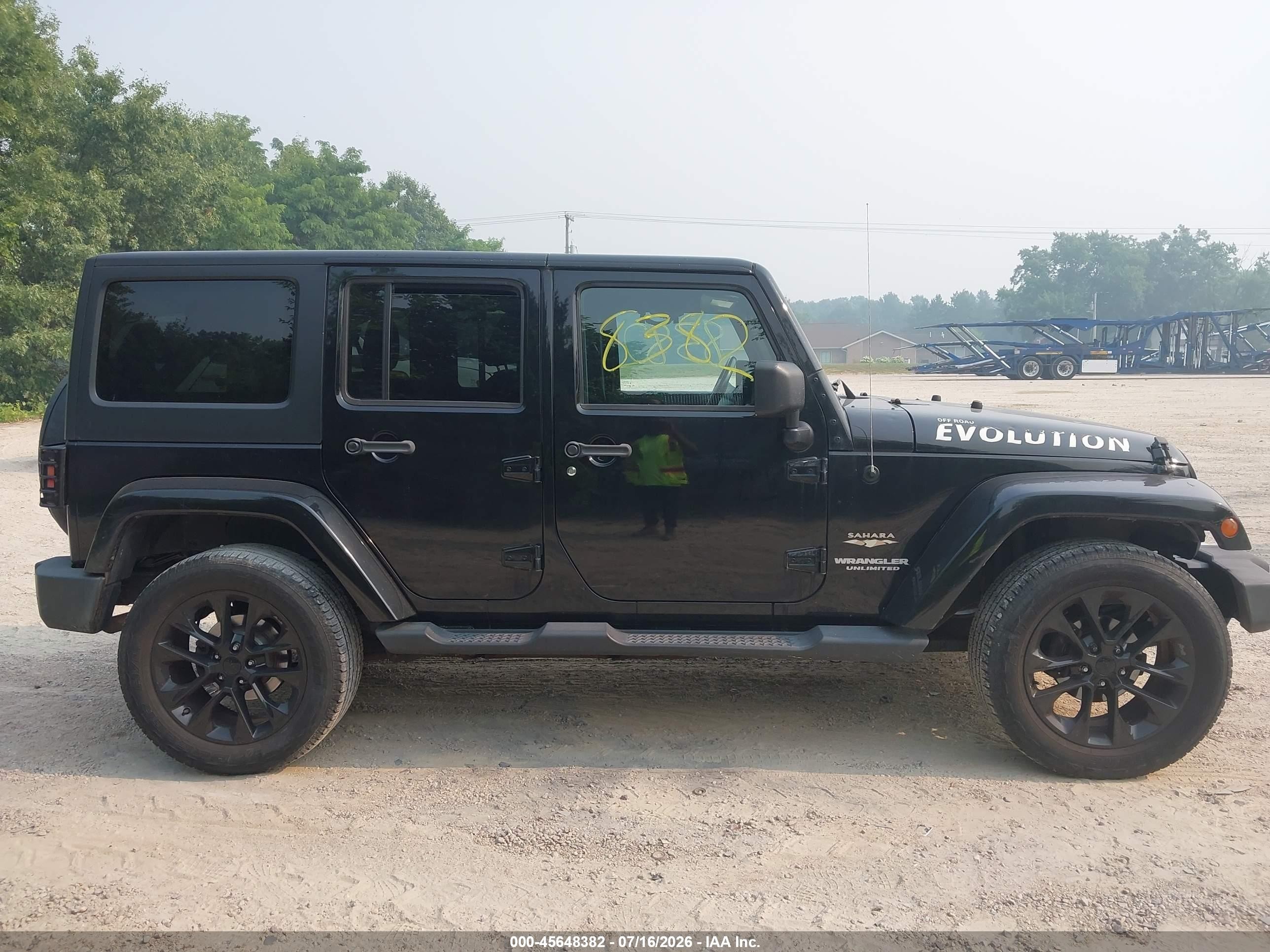 2012 Jeep Wrangler Unlimited Sahara Черный vin: 1C4HJWEG7CL209280