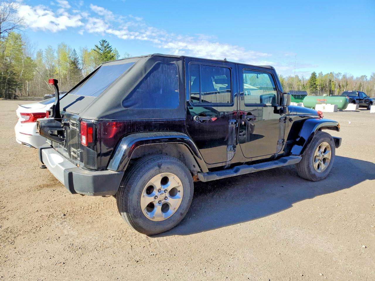 2014 Jeep Wrangler Unlimited Sahara Black vin: 1C4HJWEG7EL238281